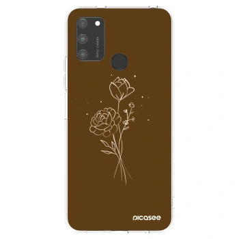 Etui na Honor 9A - Brown flowers
