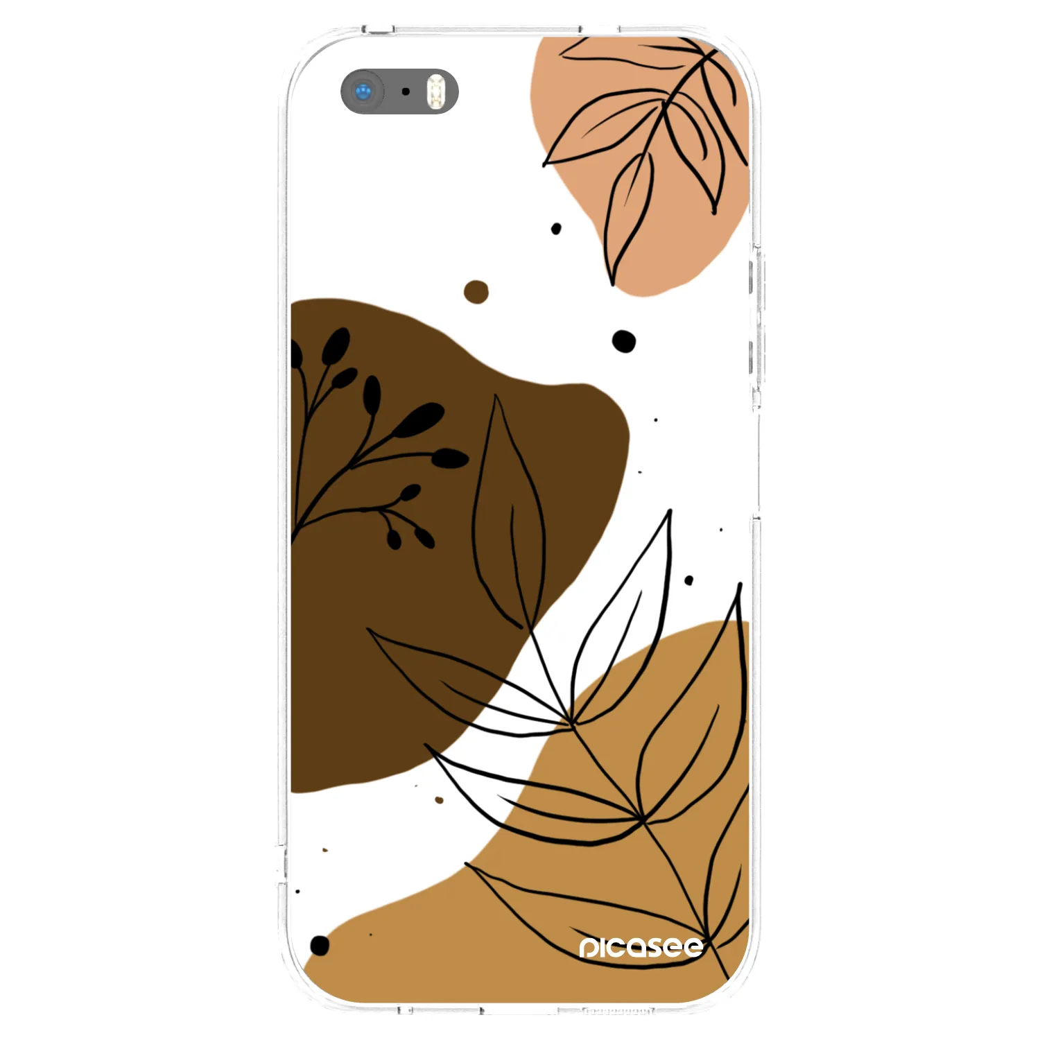 Picasee silikonowe przeźroczyste etui na Apple iPhone 5/5S/SE - Boho style