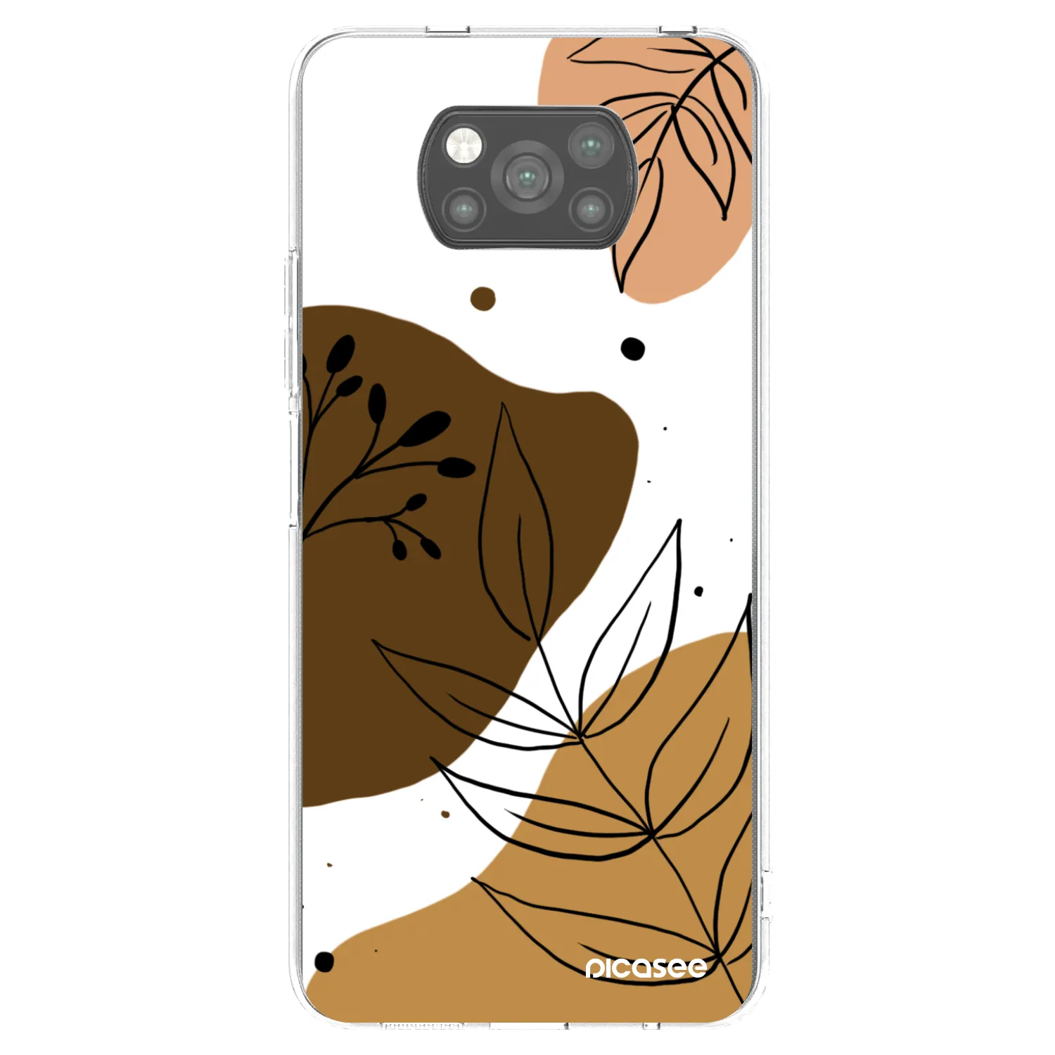 Picasee silikonowe czarne etui na Xiaomi Poco X3 - Boho style