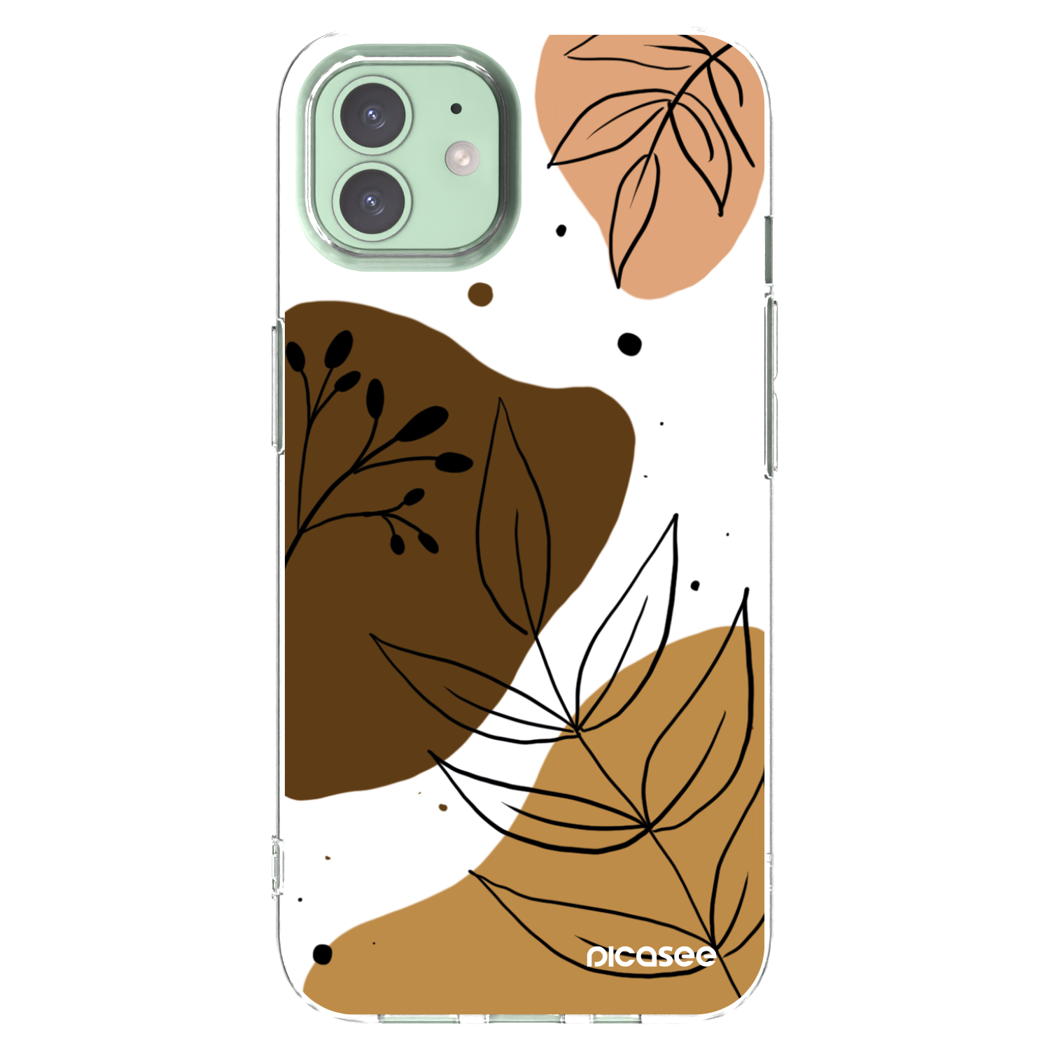 Picasee silikonowe przeźroczyste etui na Apple iPhone 12 Pro - Boho style