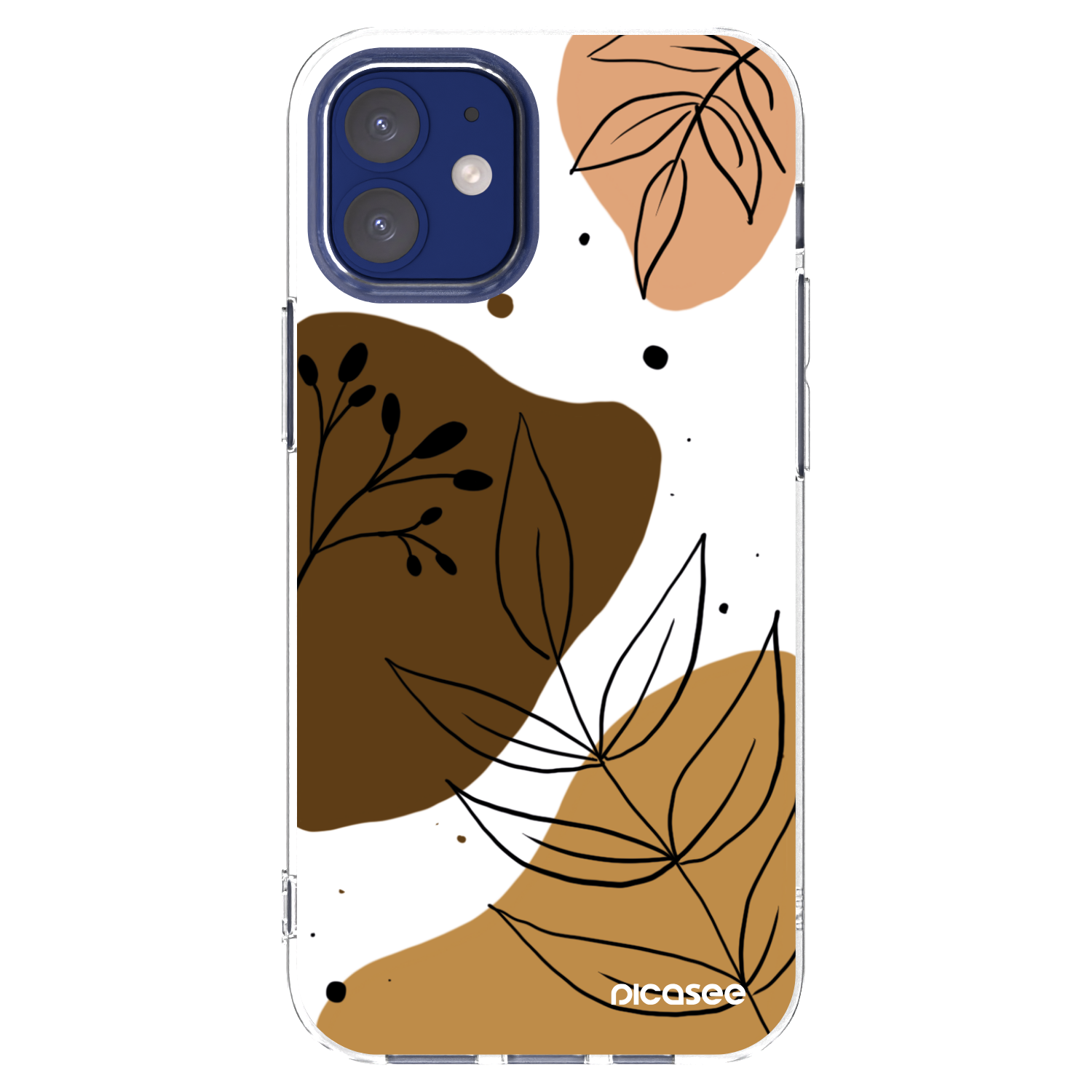 Picasee silikonowe przeźroczyste etui na Apple iPhone 12 mini - Boho style