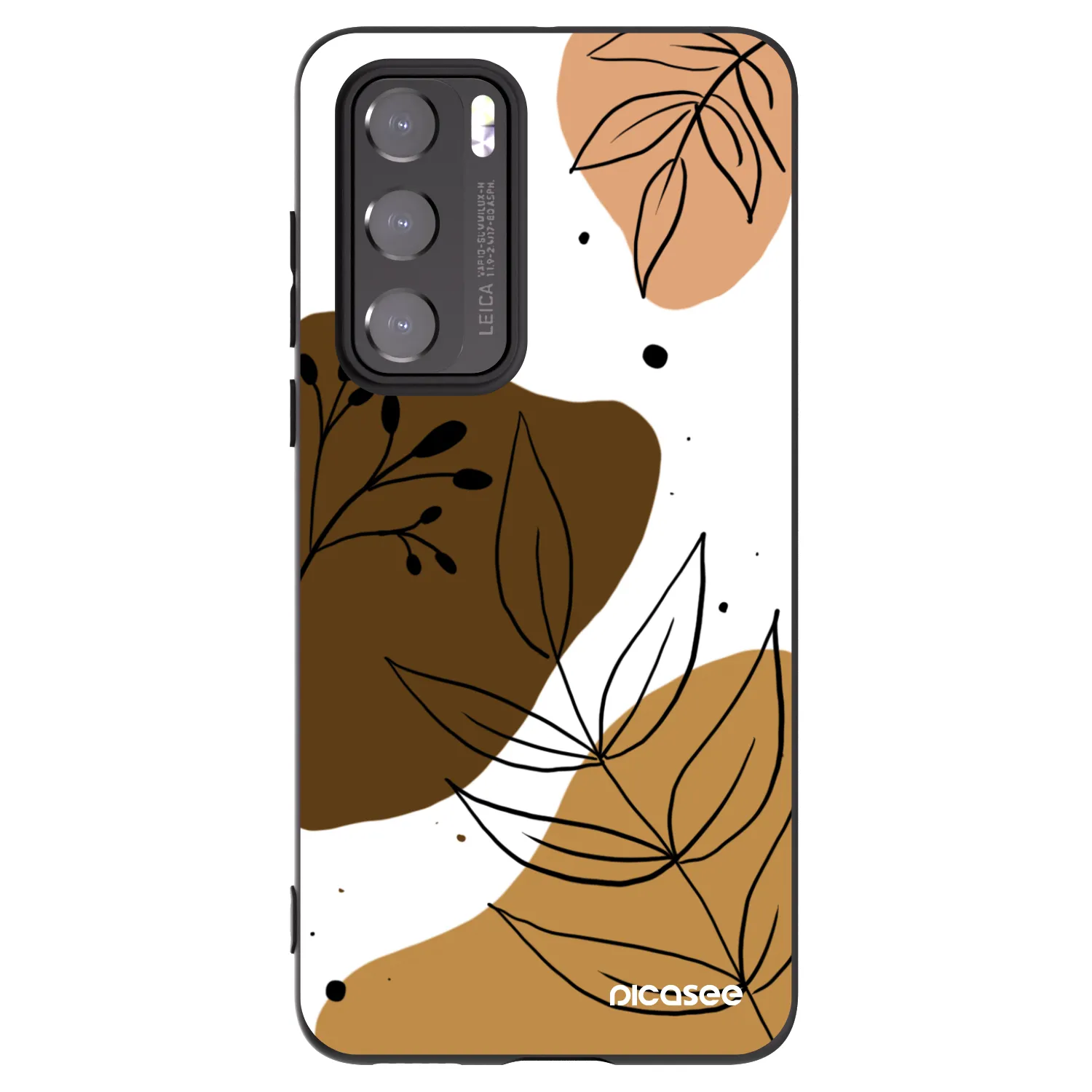 Picasee silikonowe czarne etui na Huawei P40 - Boho style