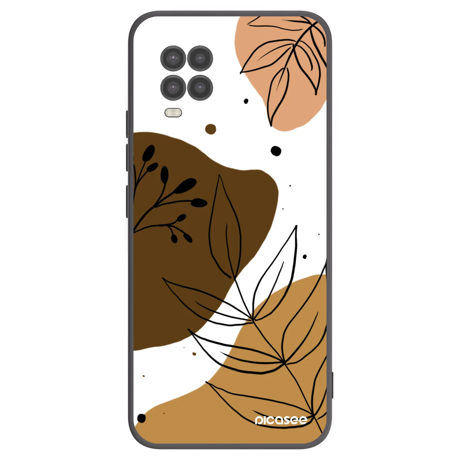 Picasee silikonowe czarne etui na Xiaomi Mi 10 Lite - Boho style