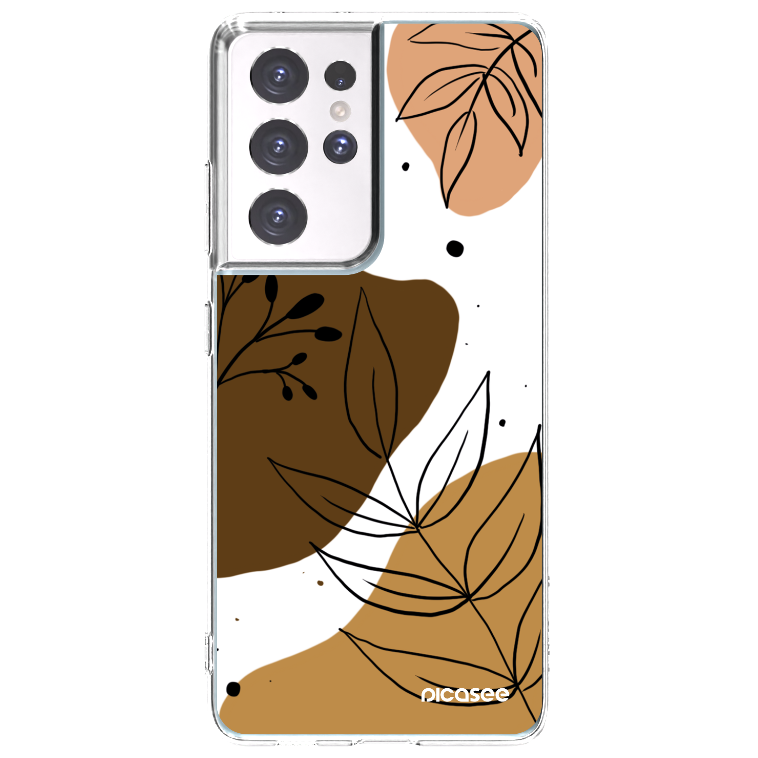 Picasee silikonowe przeźroczyste etui na Samsung Galaxy S21 Ultra 5G G998B - Boho style