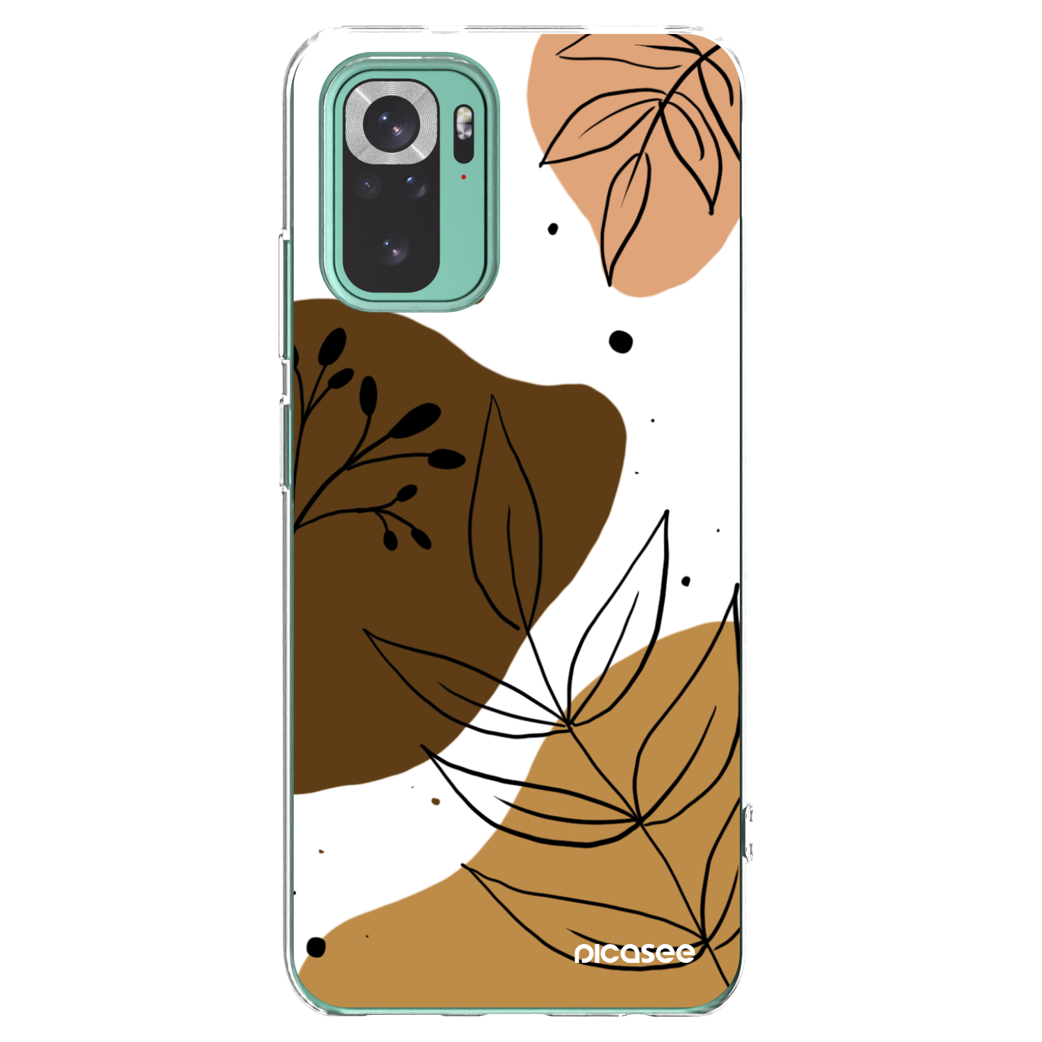 Picasee silikonowe przeźroczyste etui na Xiaomi Redmi Note 10 Pro - Boho style