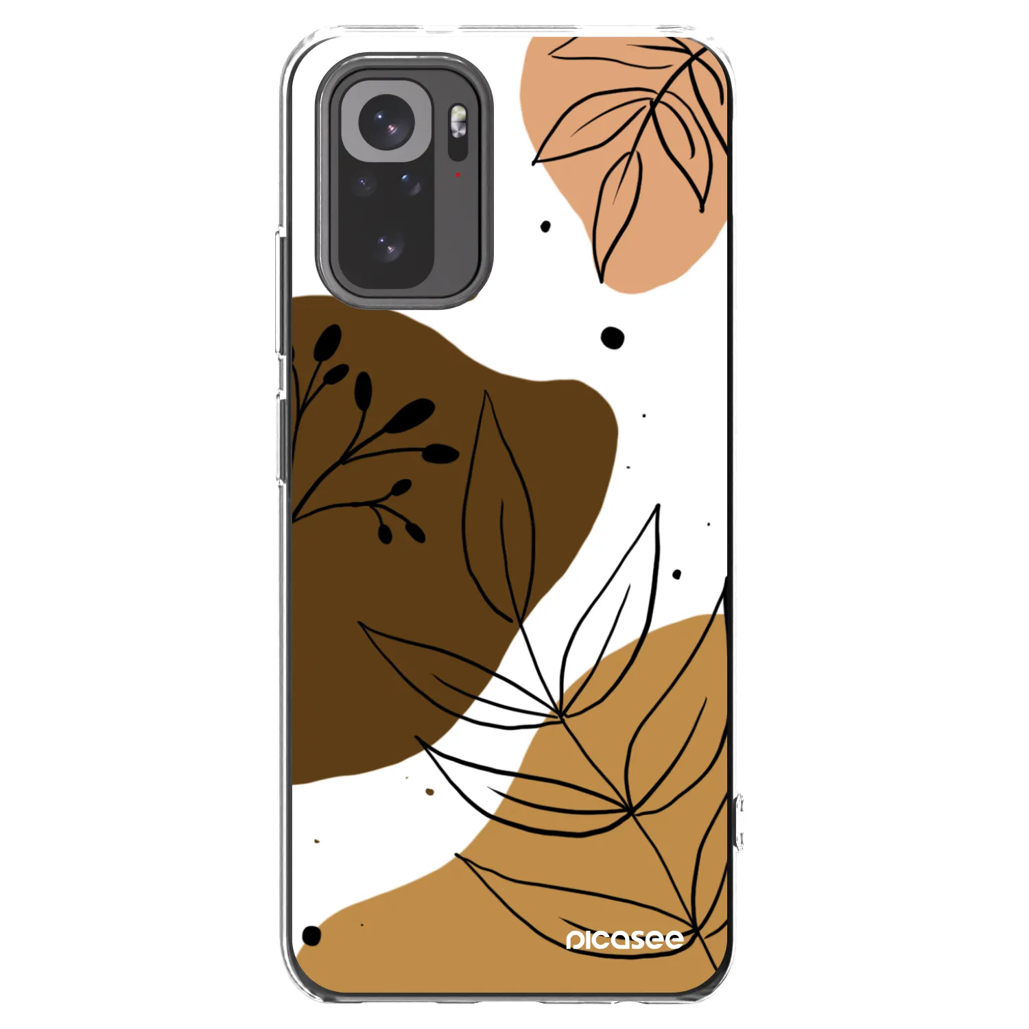 Picasee silikonowe przeźroczyste etui na Xiaomi Redmi Note 10S - Boho style