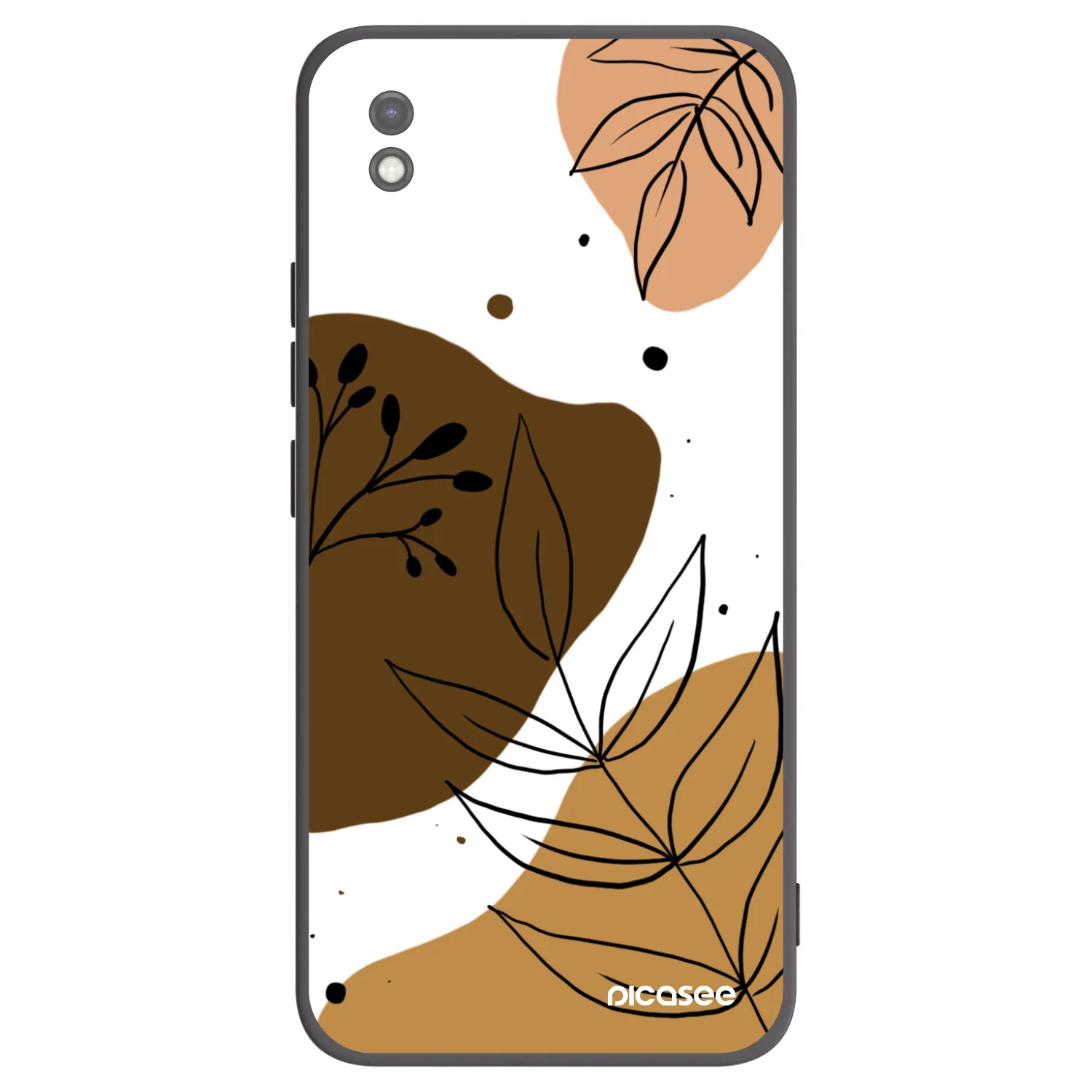 Picasee silikonowe czarne etui na Xiaomi Redmi 9AT - Boho style