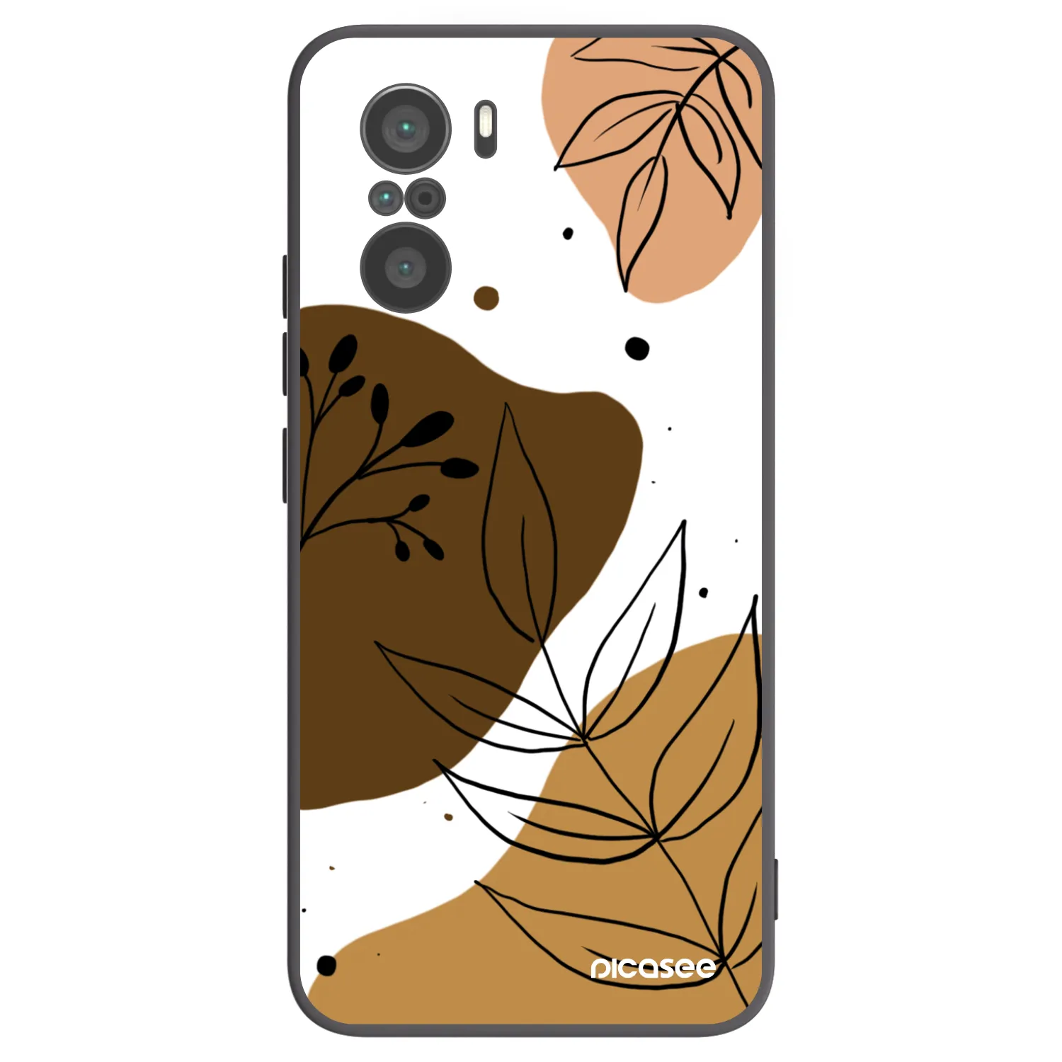 Picasee silikonowe czarne etui na Xiaomi Poco F3 - Boho style
