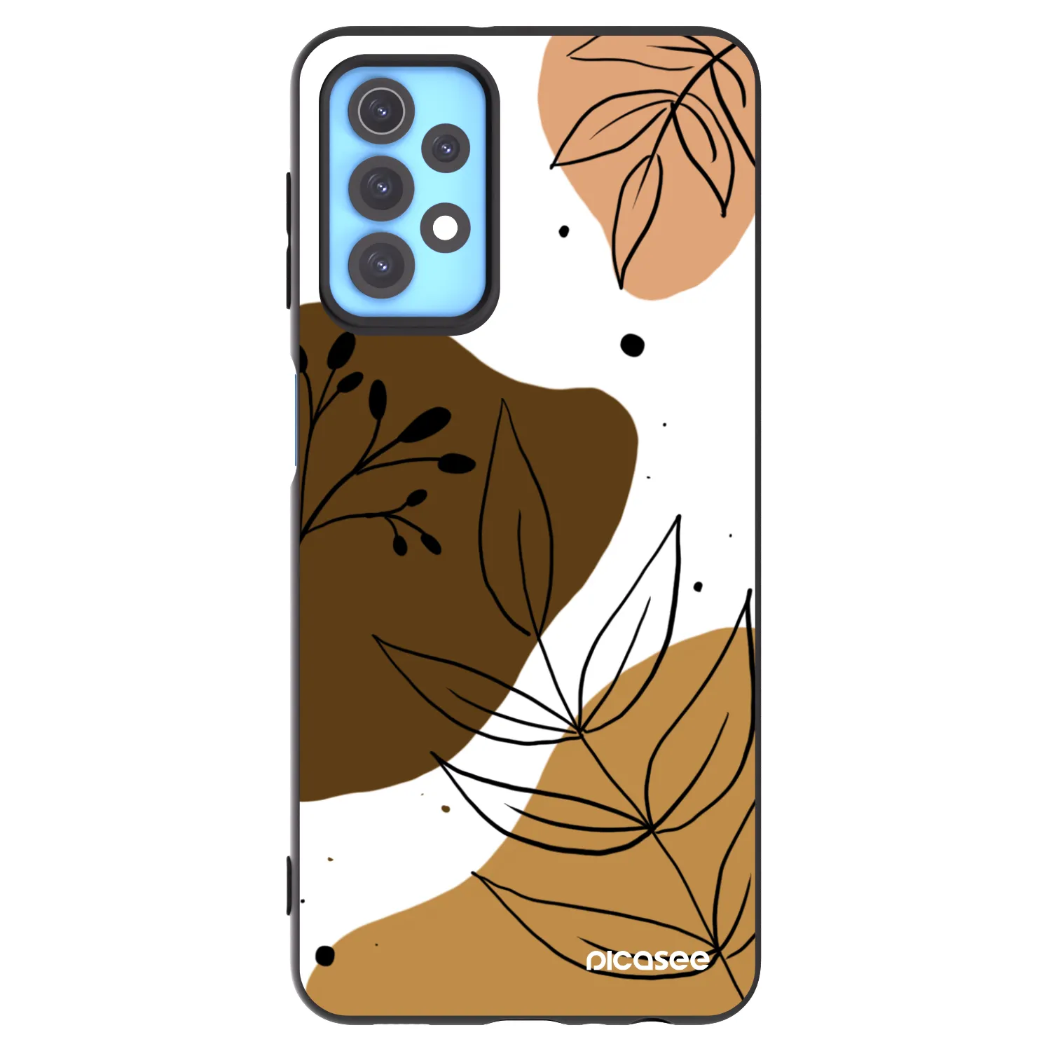 Picasee silikonowe czarne etui na Samsung Galaxy A32 4G SM-A325F - Boho style