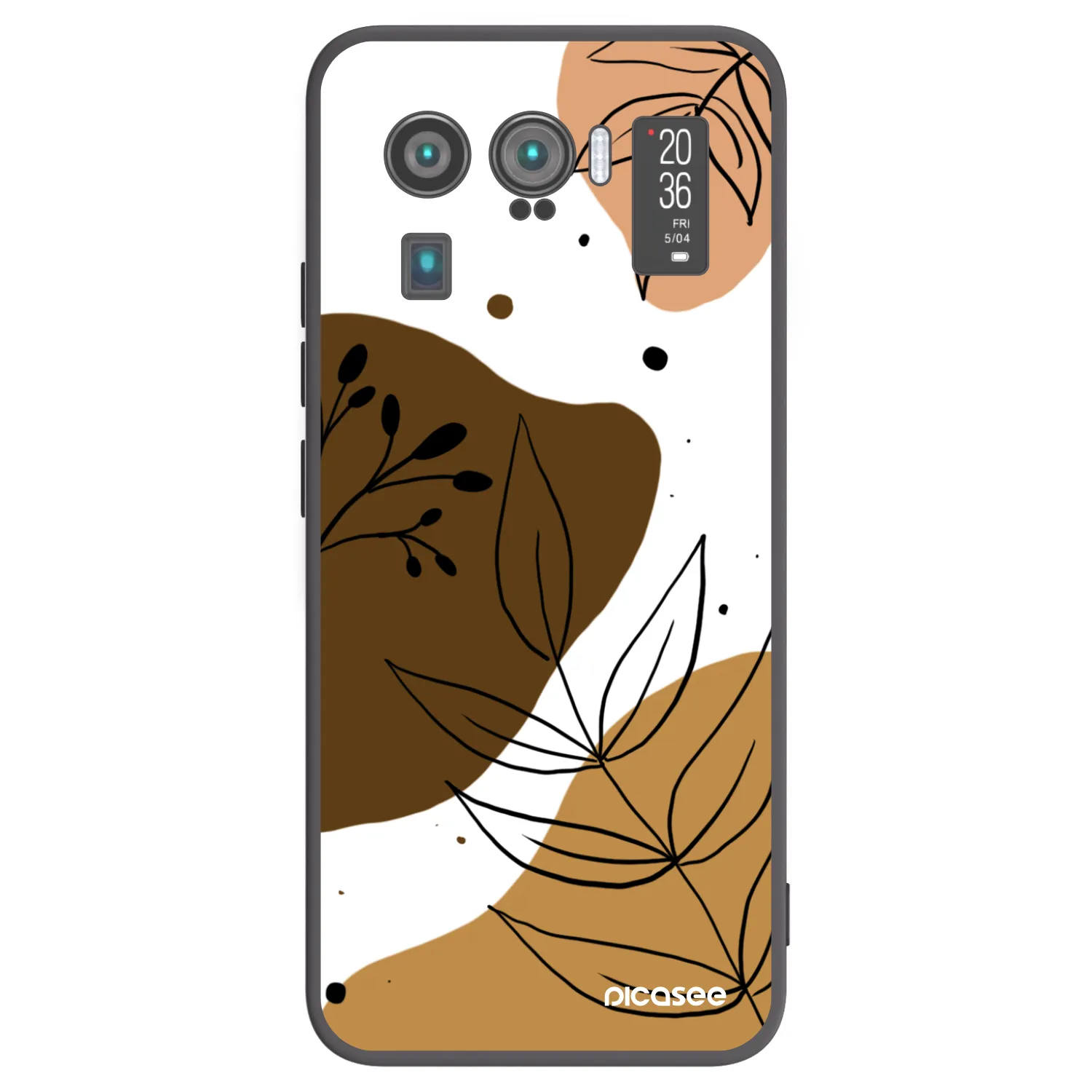 Picasee silikonowe czarne etui na Xiaomi Mi 11 Ultra - Boho style