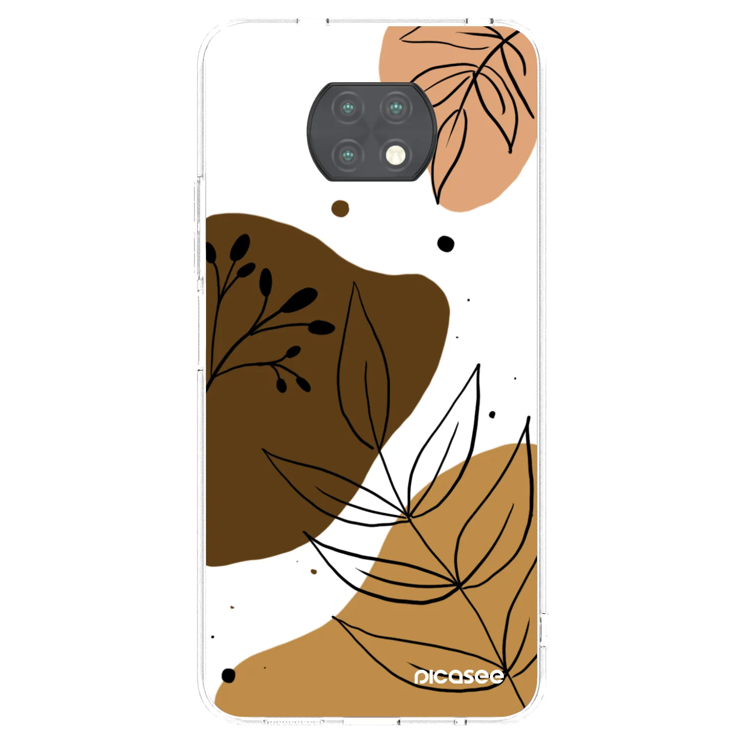 Picasee silikonowe przeźroczyste etui na Xiaomi Redmi Note 9T - Boho style