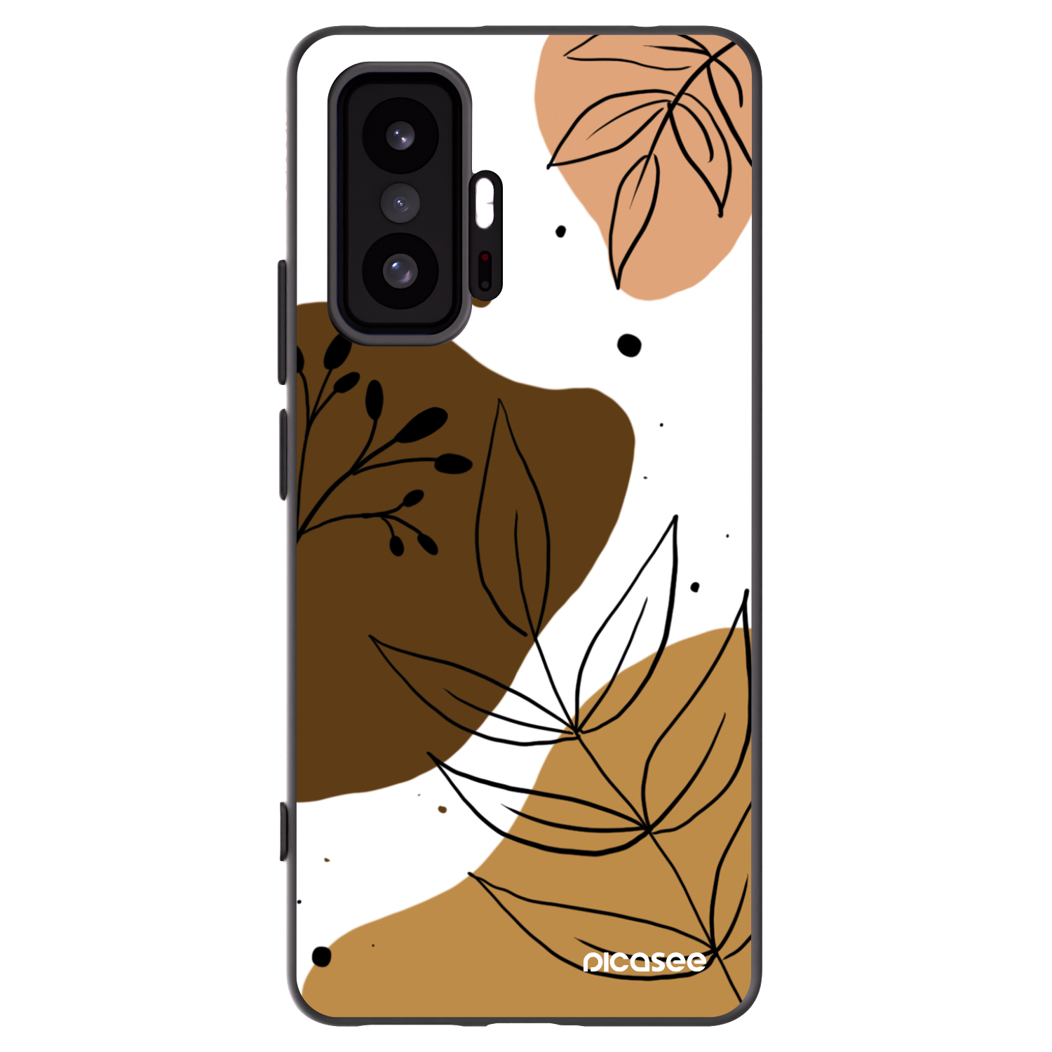 Picasee silikonowe czarne etui na Xiaomi 11T Pro - Boho style