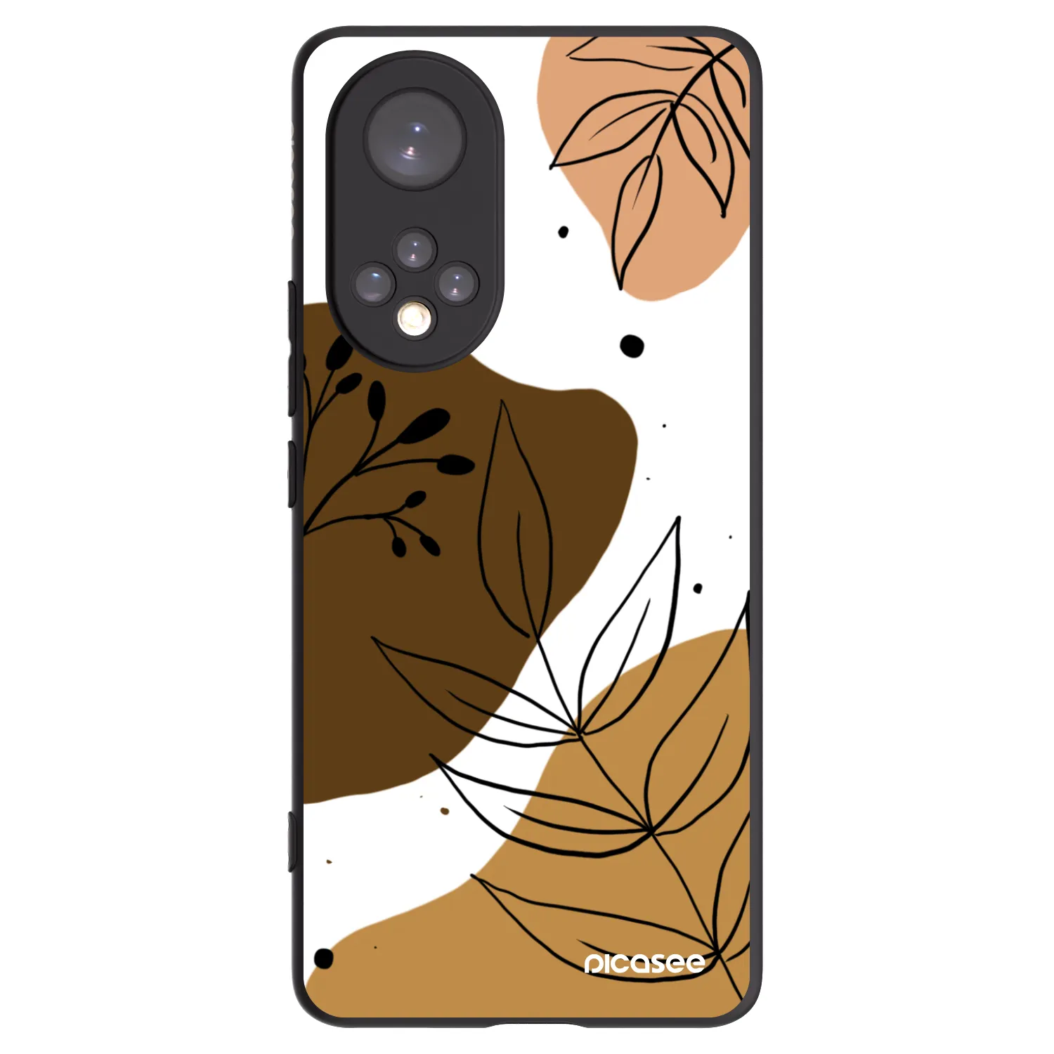 Picasee silikonowe czarne etui na Huawei Nova 9 - Boho style