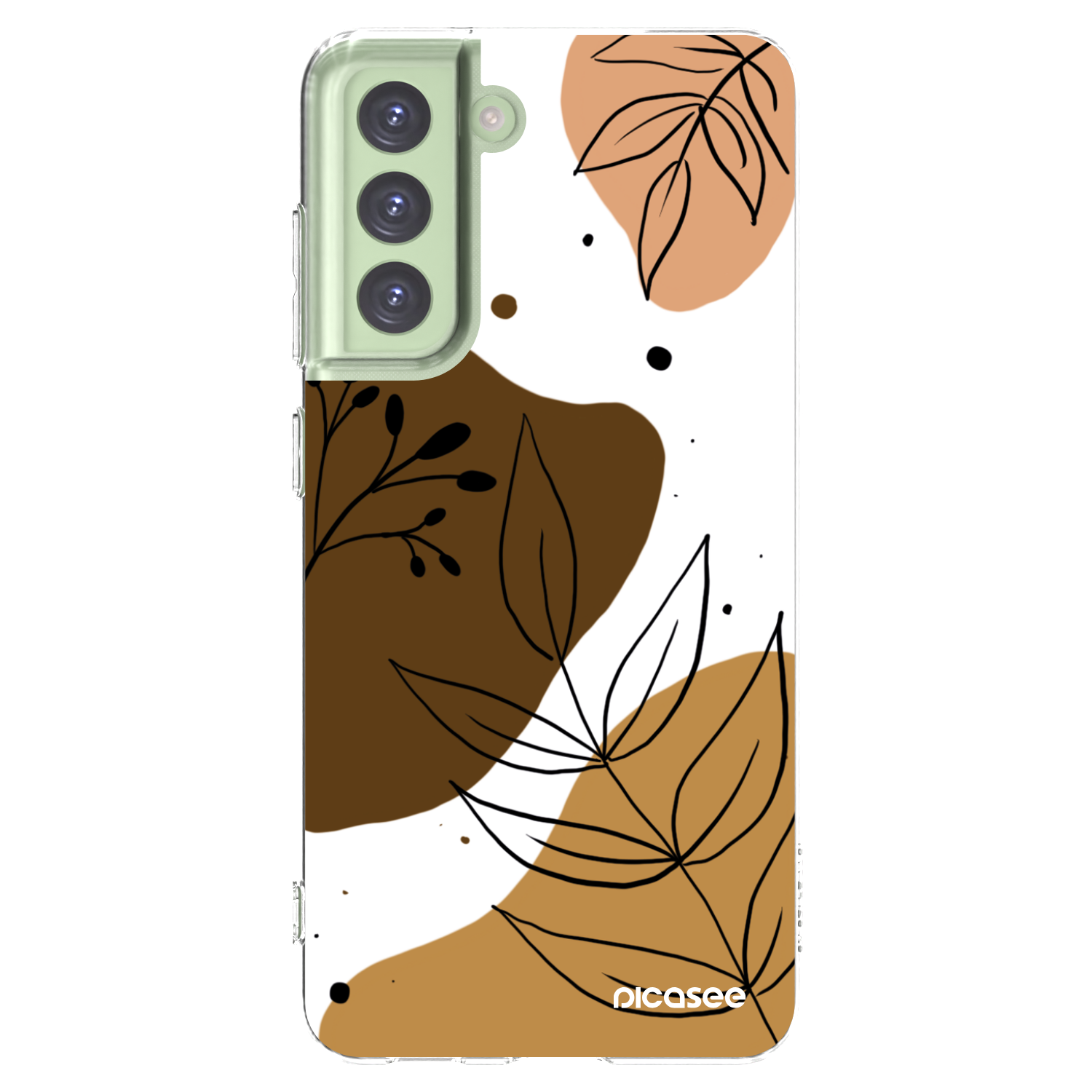 Picasee silikonowe przeźroczyste etui na Samsung Galaxy S21 FE 5G - Boho style