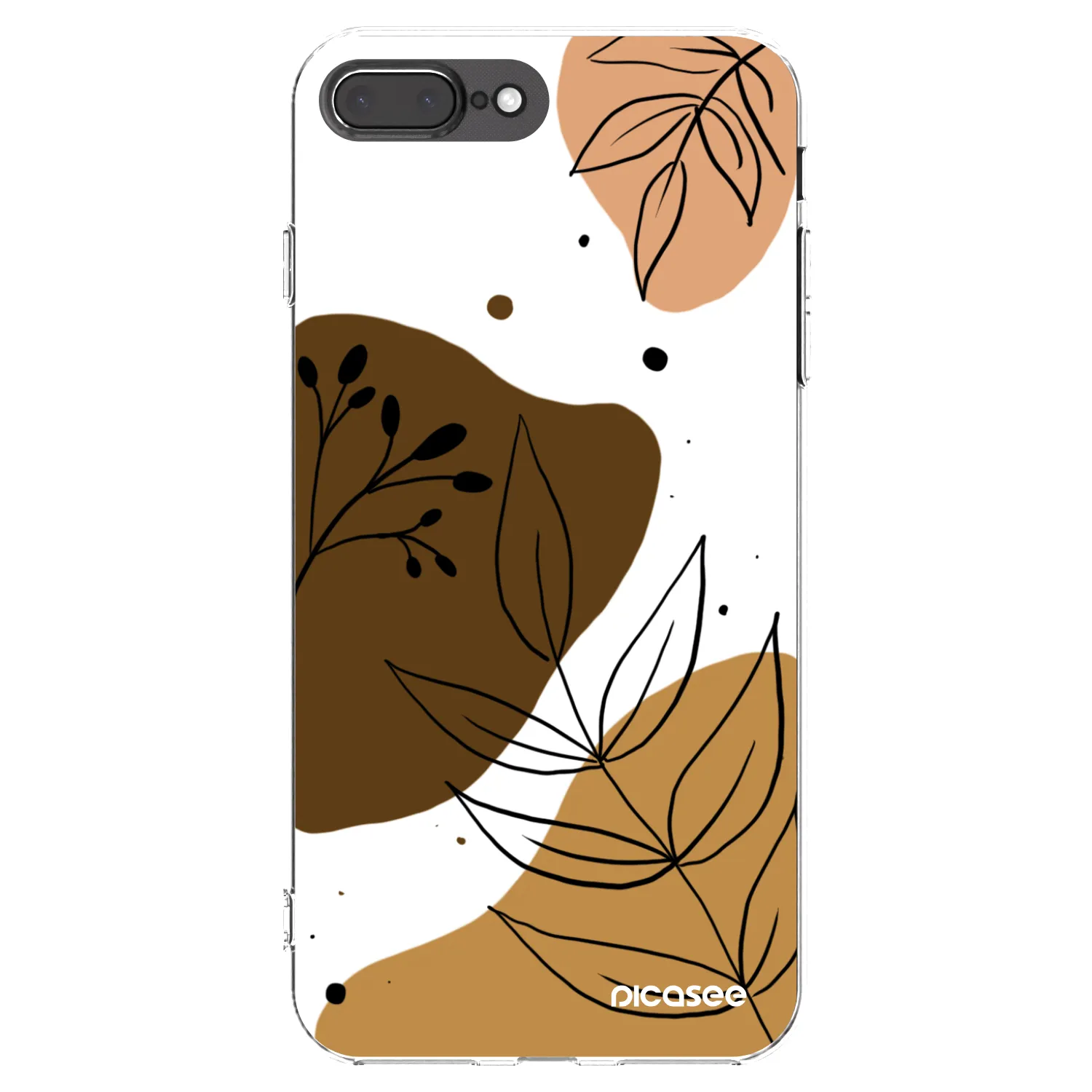 Picasee silikonowe przeźroczyste etui na Apple iPhone 7 Plus - Boho style