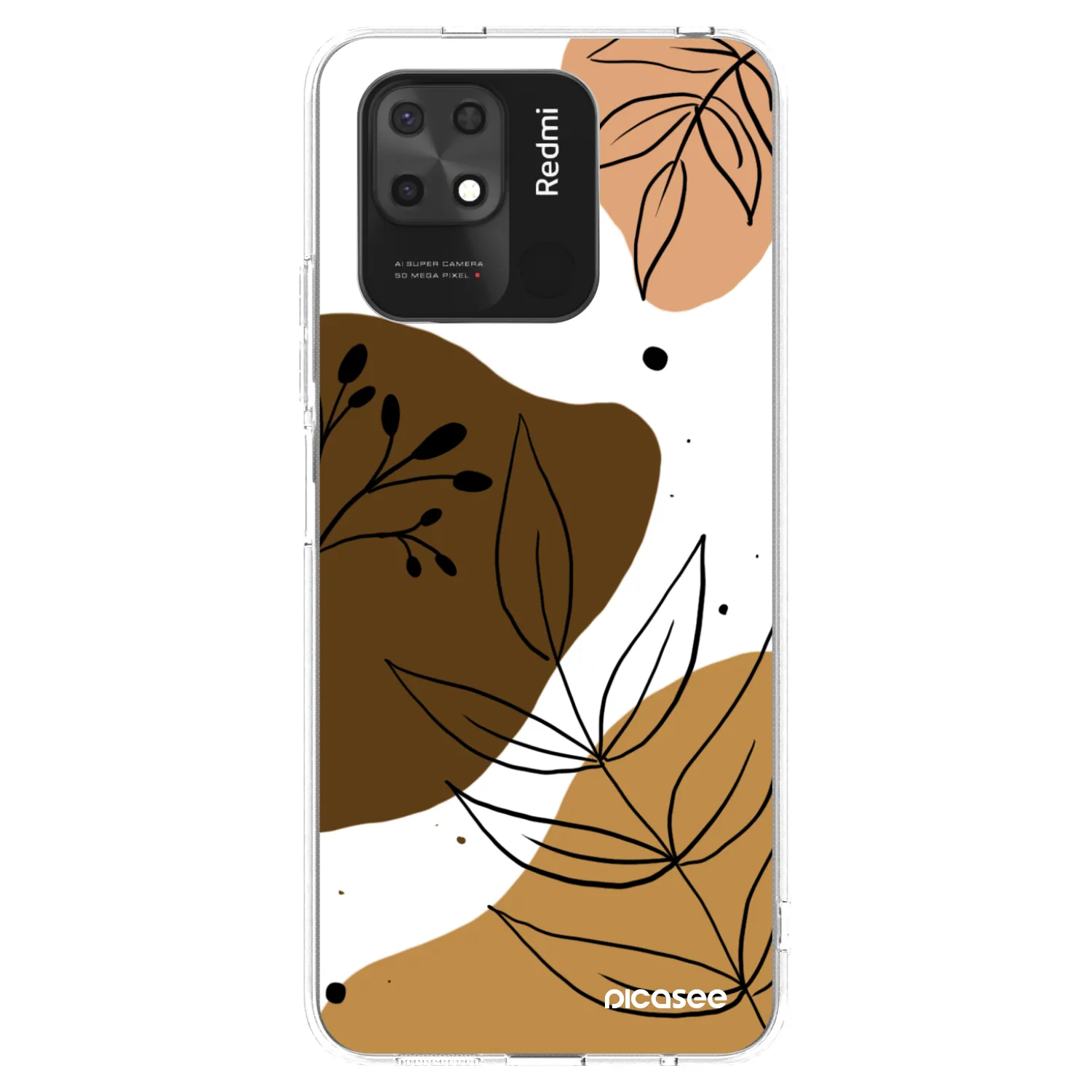 Picasee silikonowe przeźroczyste etui na Xiaomi Redmi 10C - Boho style