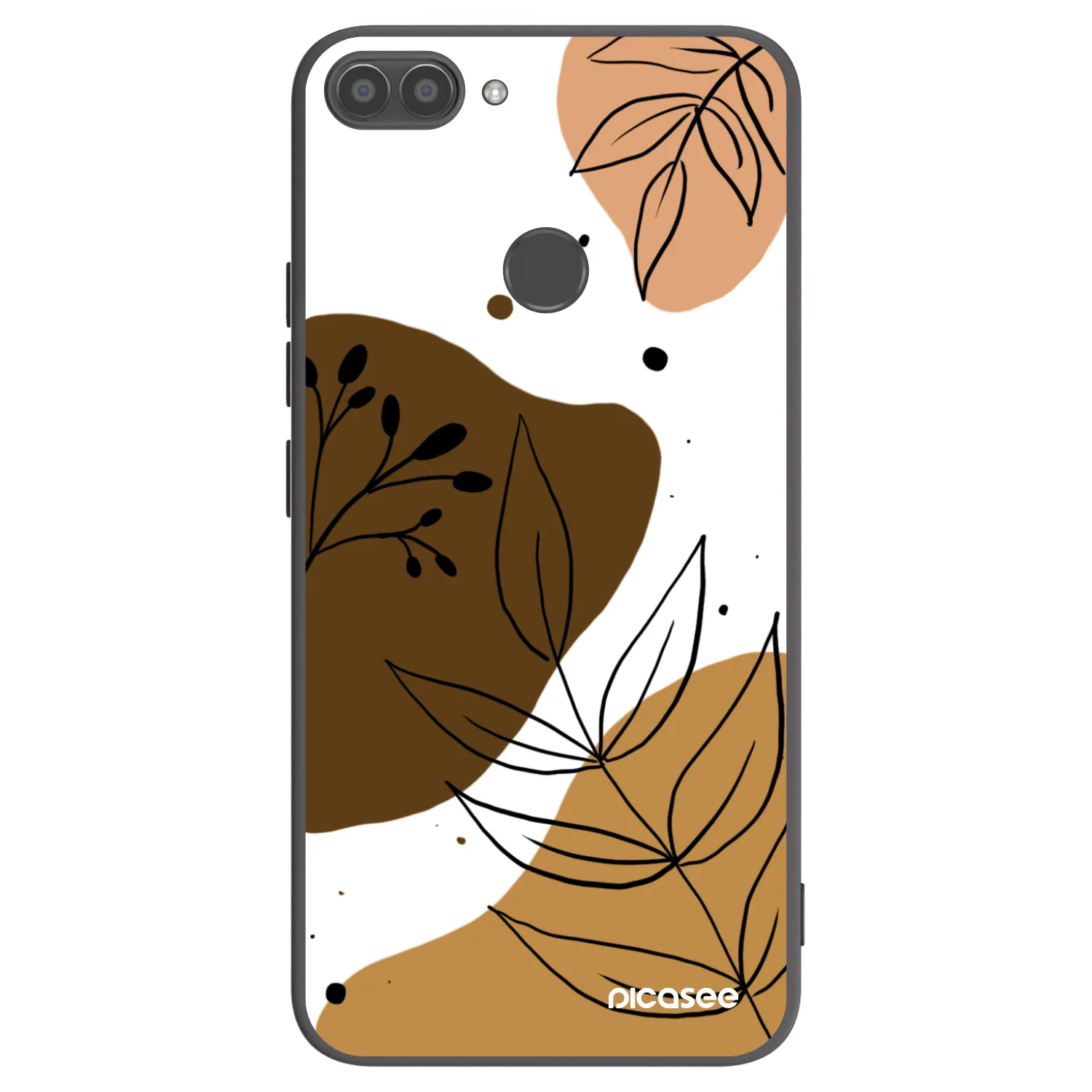 Picasee silikonowe czarne etui na Huawei P Smart - Boho style
