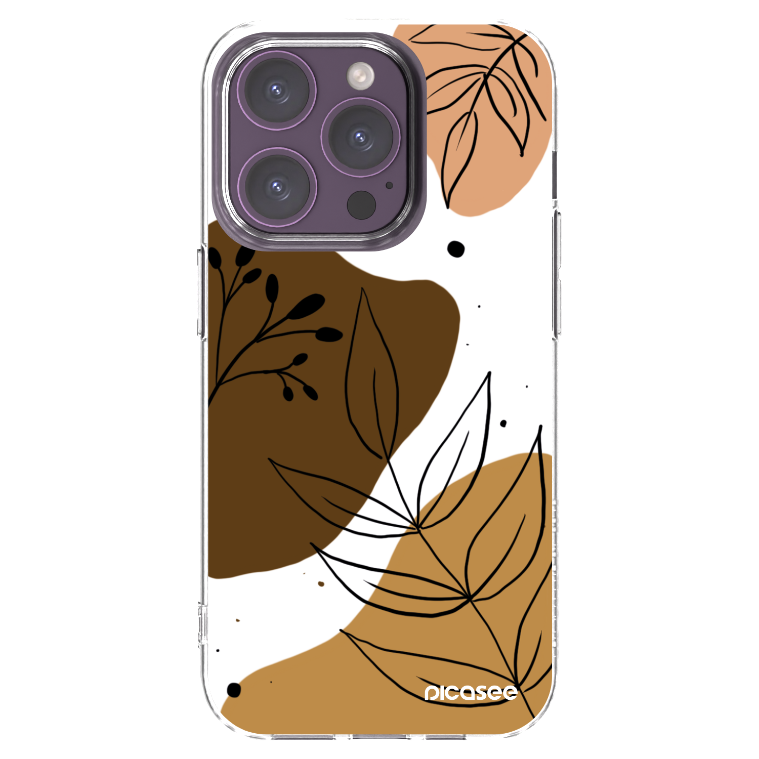 Picasee silikonowe przeźroczyste etui na Apple iPhone 14 Pro - Boho style