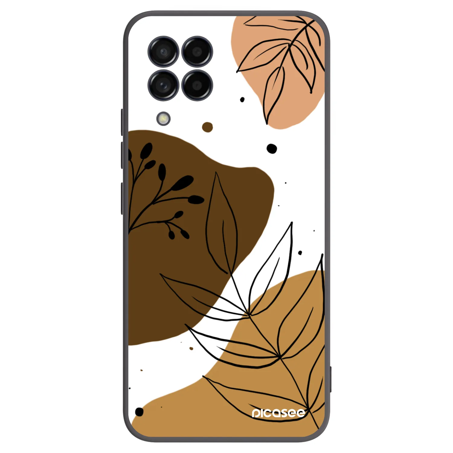 Picasee silikonowe czarne etui na Samsung Galaxy M53 5G - Boho style