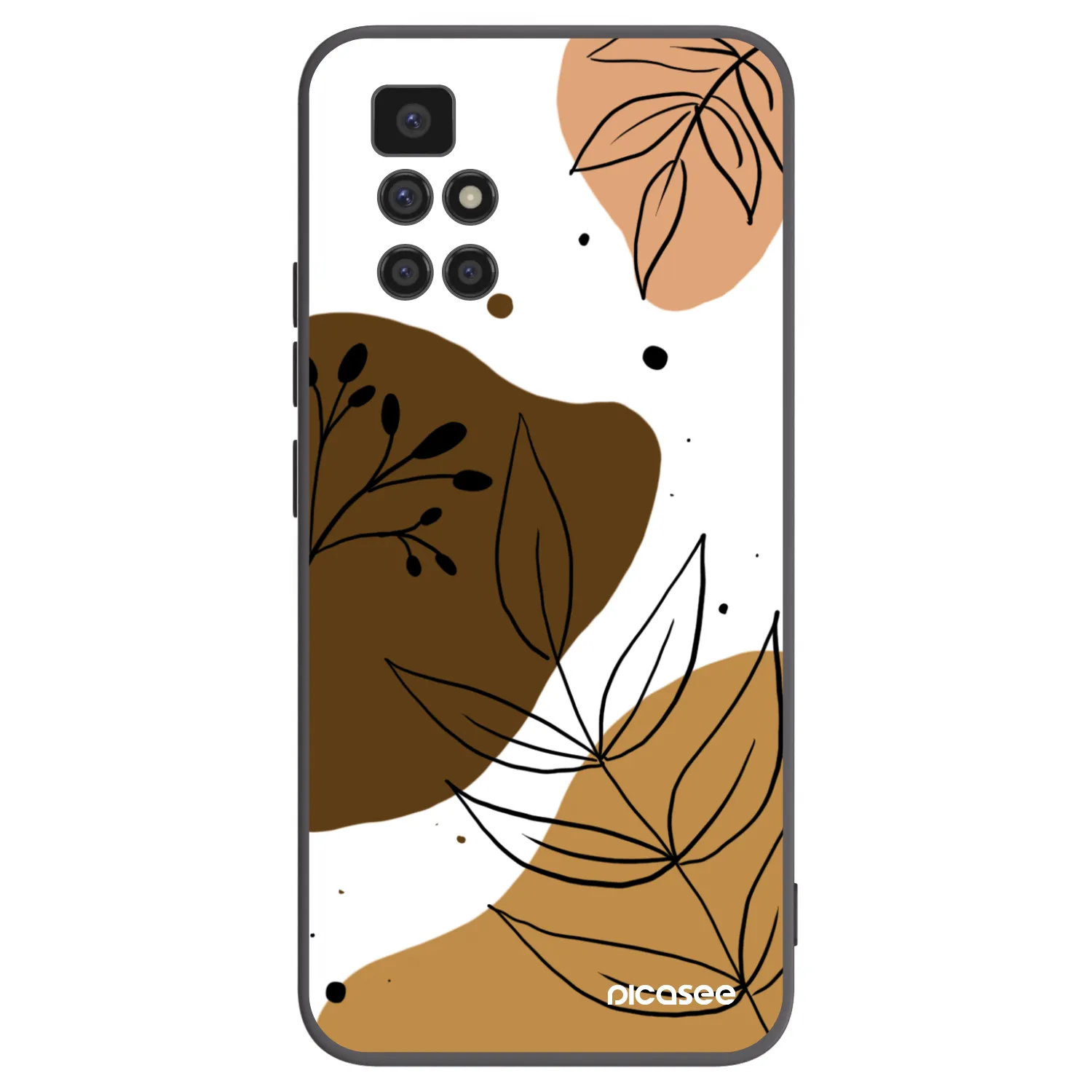 Picasee silikonowe czarne etui na Xiaomi Redmi 10 (2022) - Boho style