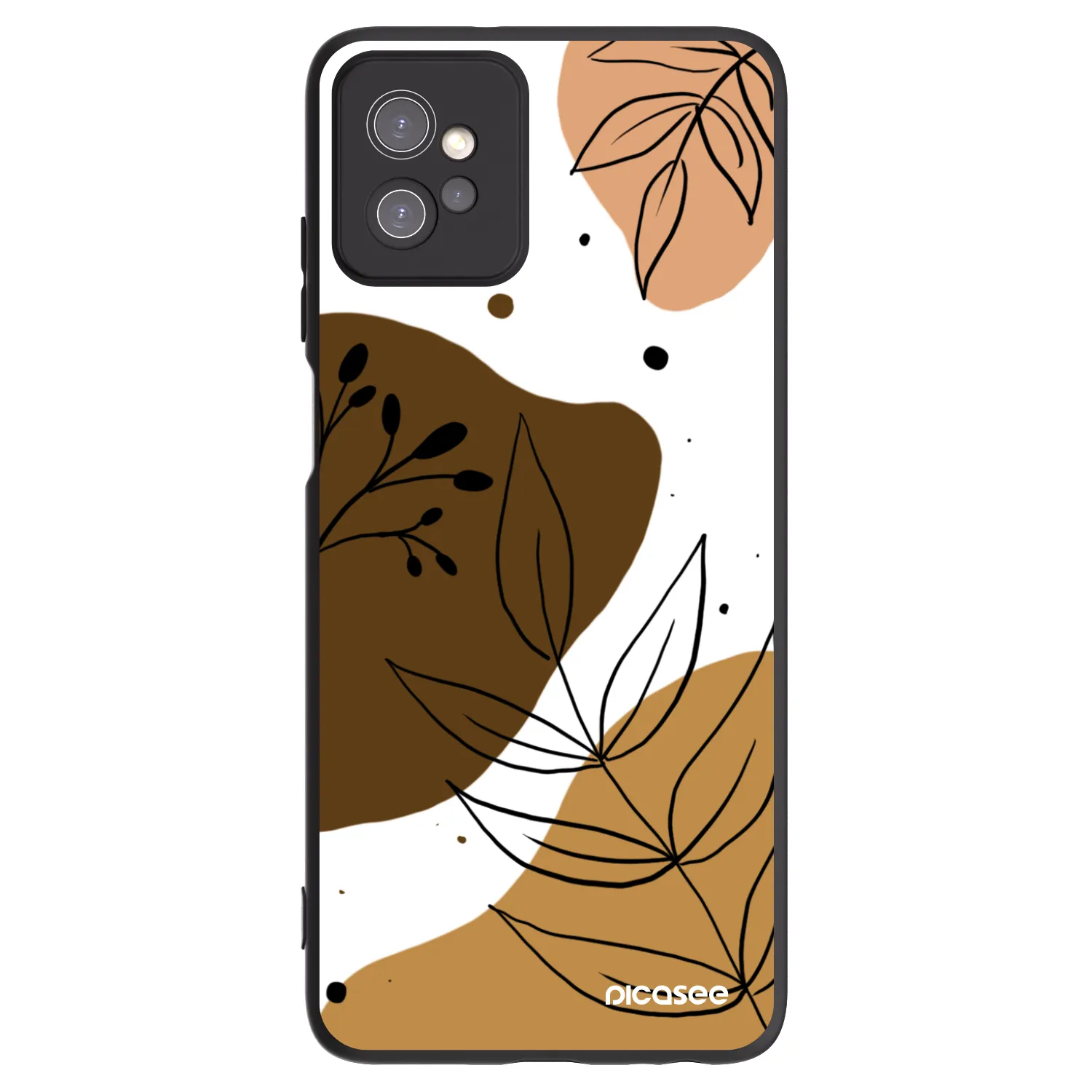 Picasee silikonowe czarne etui na Motorola Moto G32 - Boho style