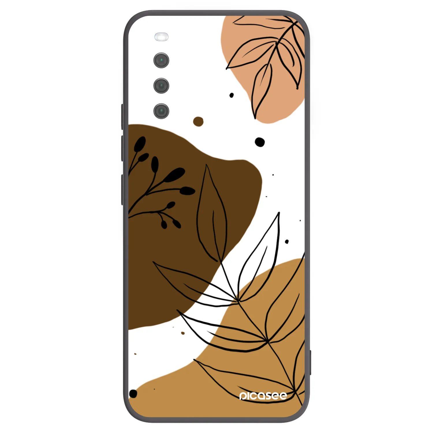 Picasee silikonowe czarne etui na Sony Xperia 10 III - Boho style