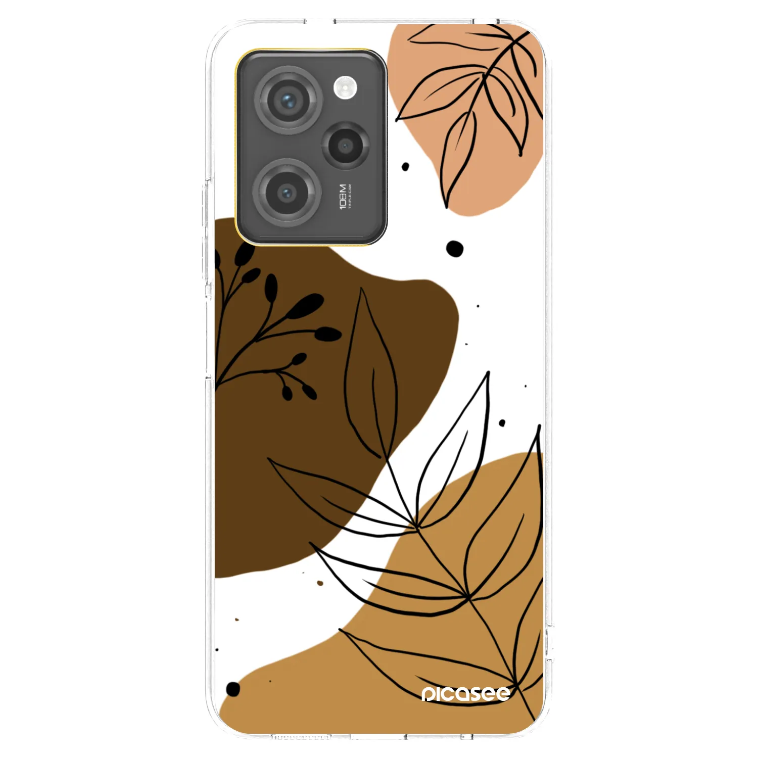 Picasee silikonowe czarne etui na Xiaomi Poco X5 Pro - Boho style