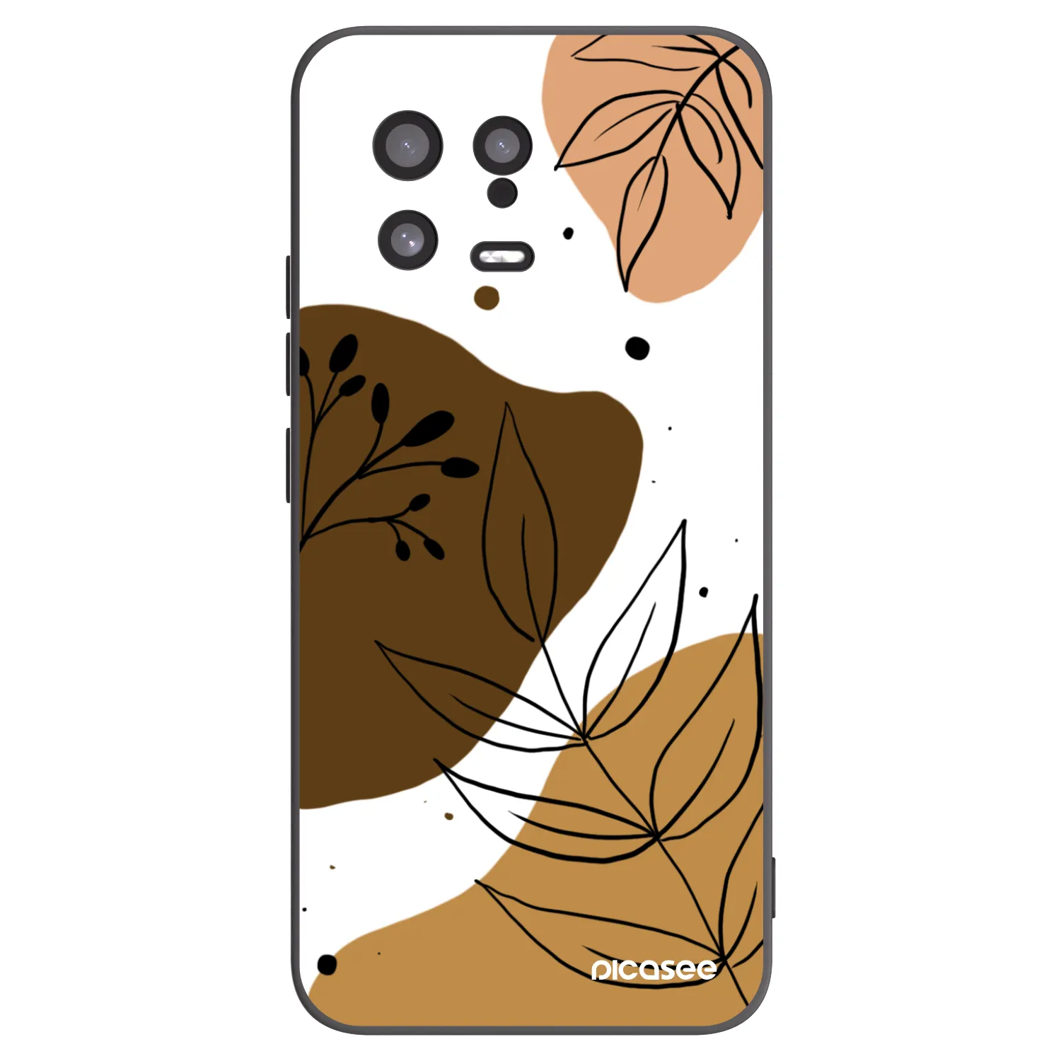 Picasee silikonowe czarne etui na Xiaomi 13 - Boho style