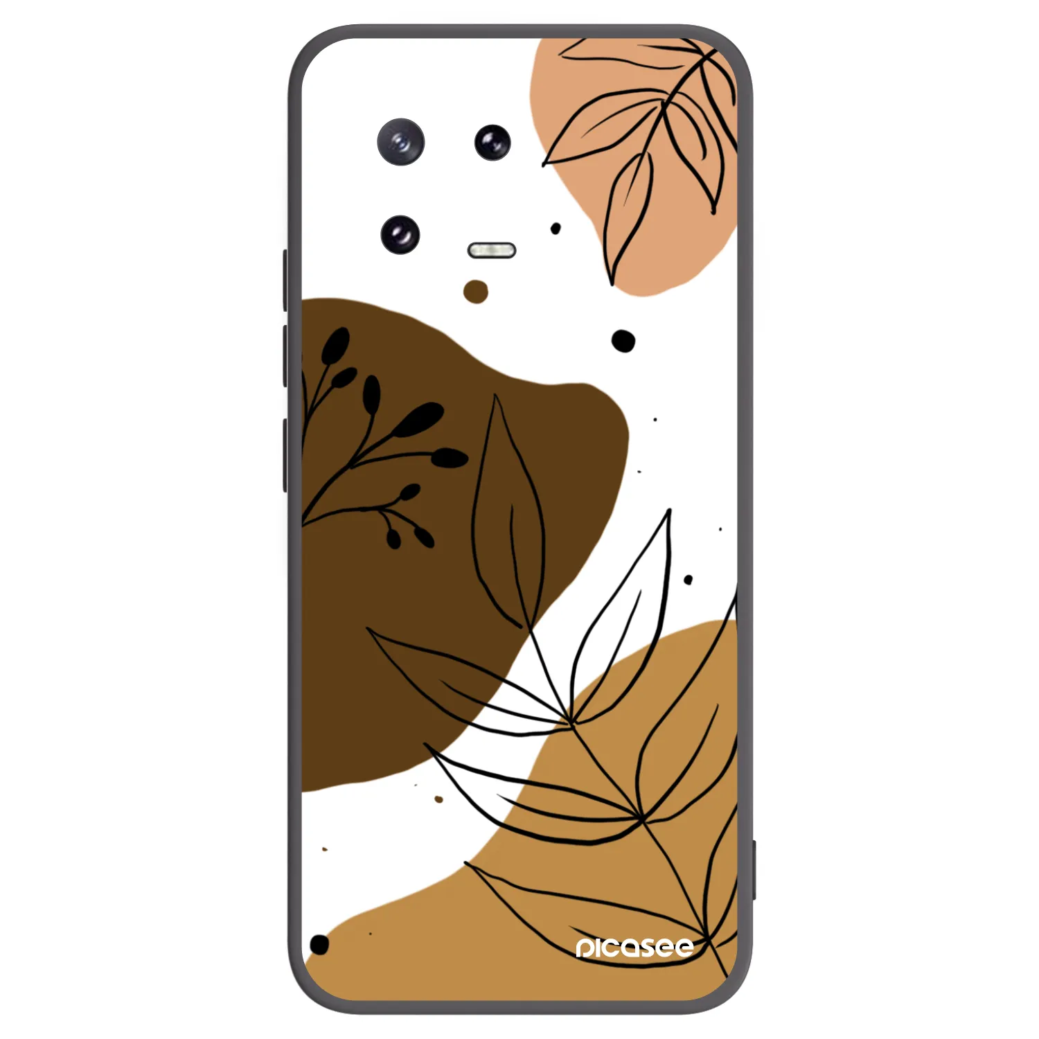 Picasee silikonowe czarne etui na Xiaomi 13 Pro - Boho style