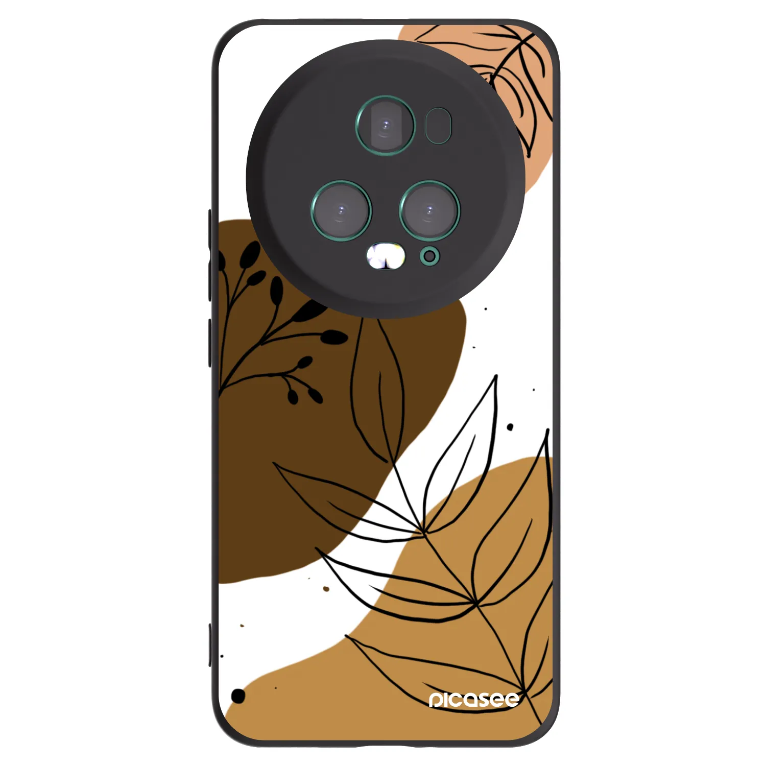 Picasee silikonowe czarne etui na Honor Magic5 Pro - Boho style