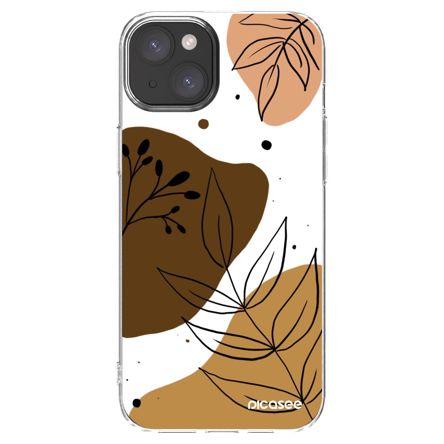 Picasee silikonowe przeźroczyste etui na Apple iPhone 15 Plus - Boho style