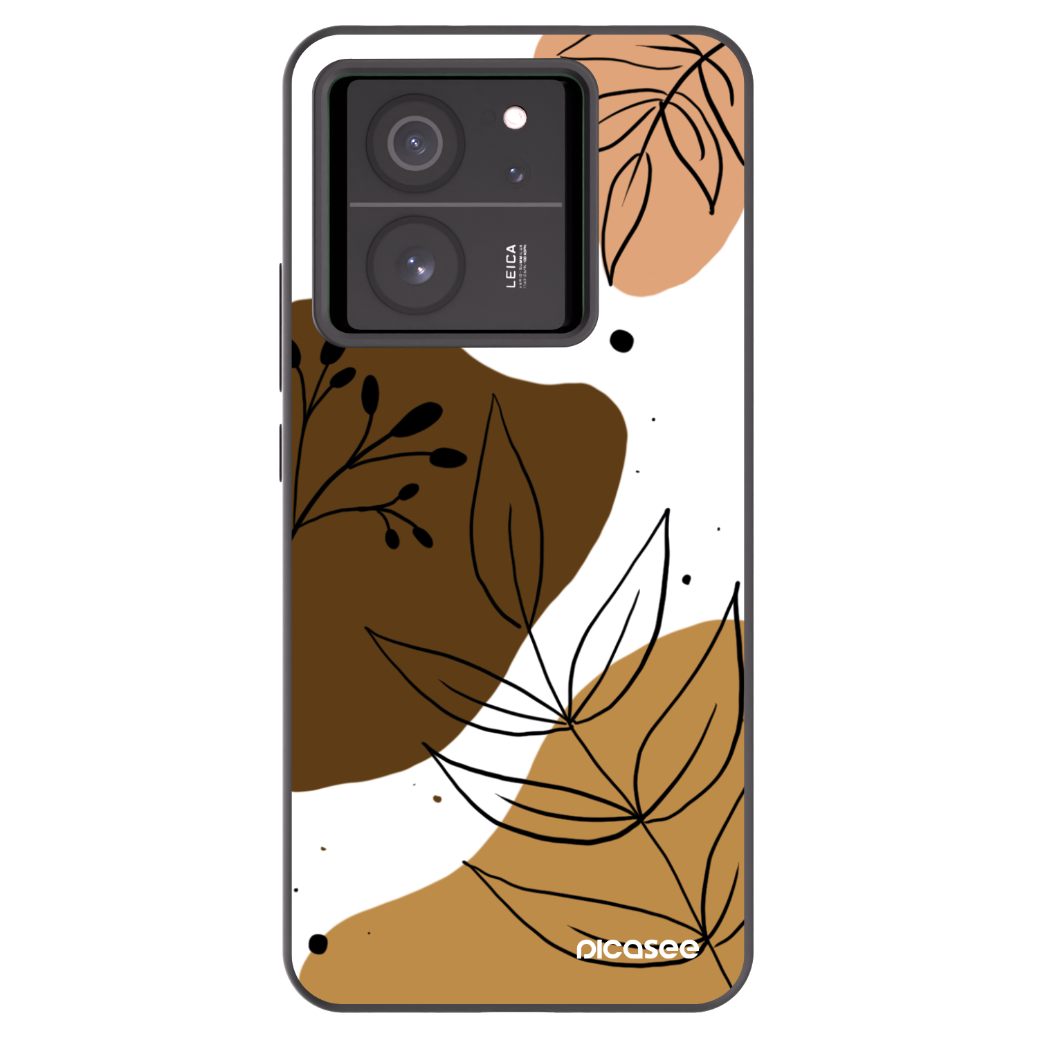 Picasee silikonowe czarne etui na Xiaomi 13T - Boho style