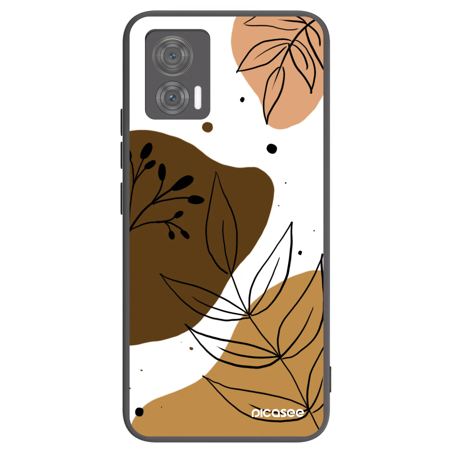 Picasee silikonowe czarne etui na Motorola Edge 30 Neo - Boho style