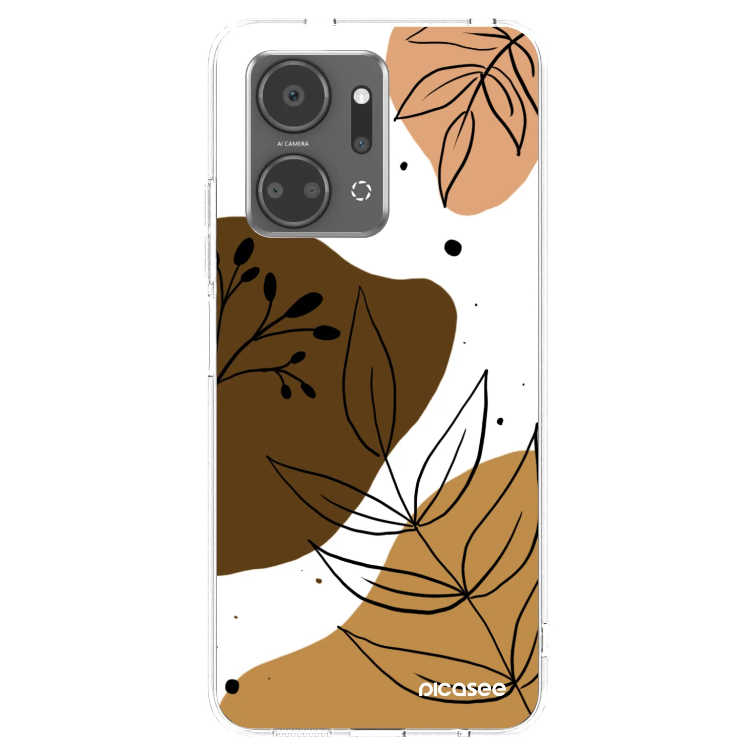 Picasee silikonowe przeźroczyste etui na Honor X7a - Boho style