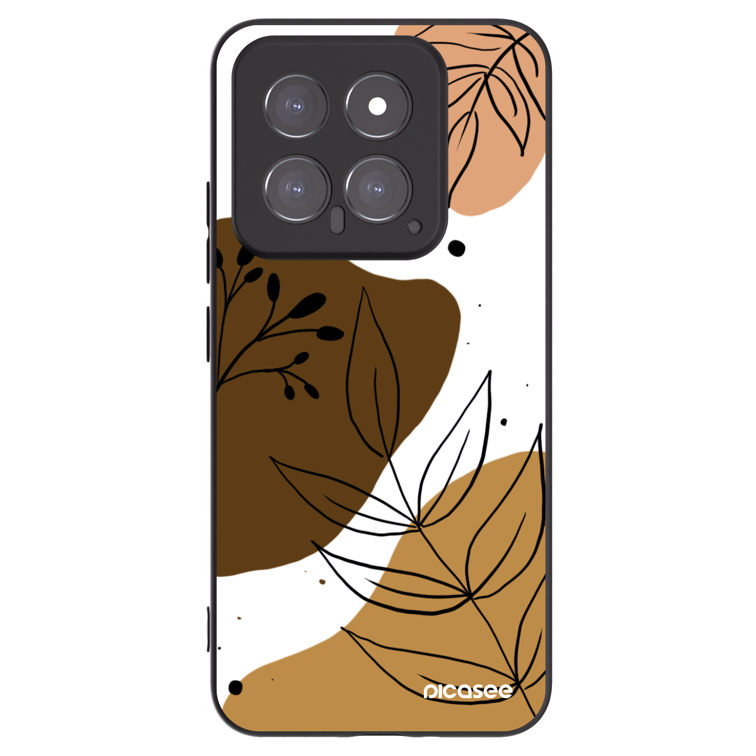Picasee silikonowe czarne etui na Xiaomi 14 - Boho style