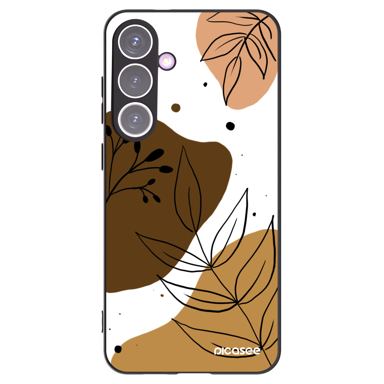 Picasee silikonowe czarne etui na Samsung Galaxy S24+ S926B 5G - Boho style