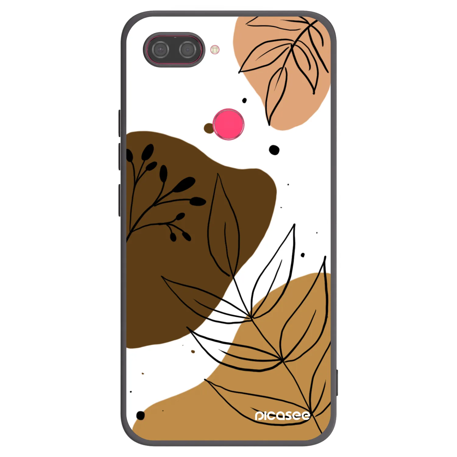 Picasee silikonowe czarne etui na Xiaomi Mi 8 Lite - Boho style