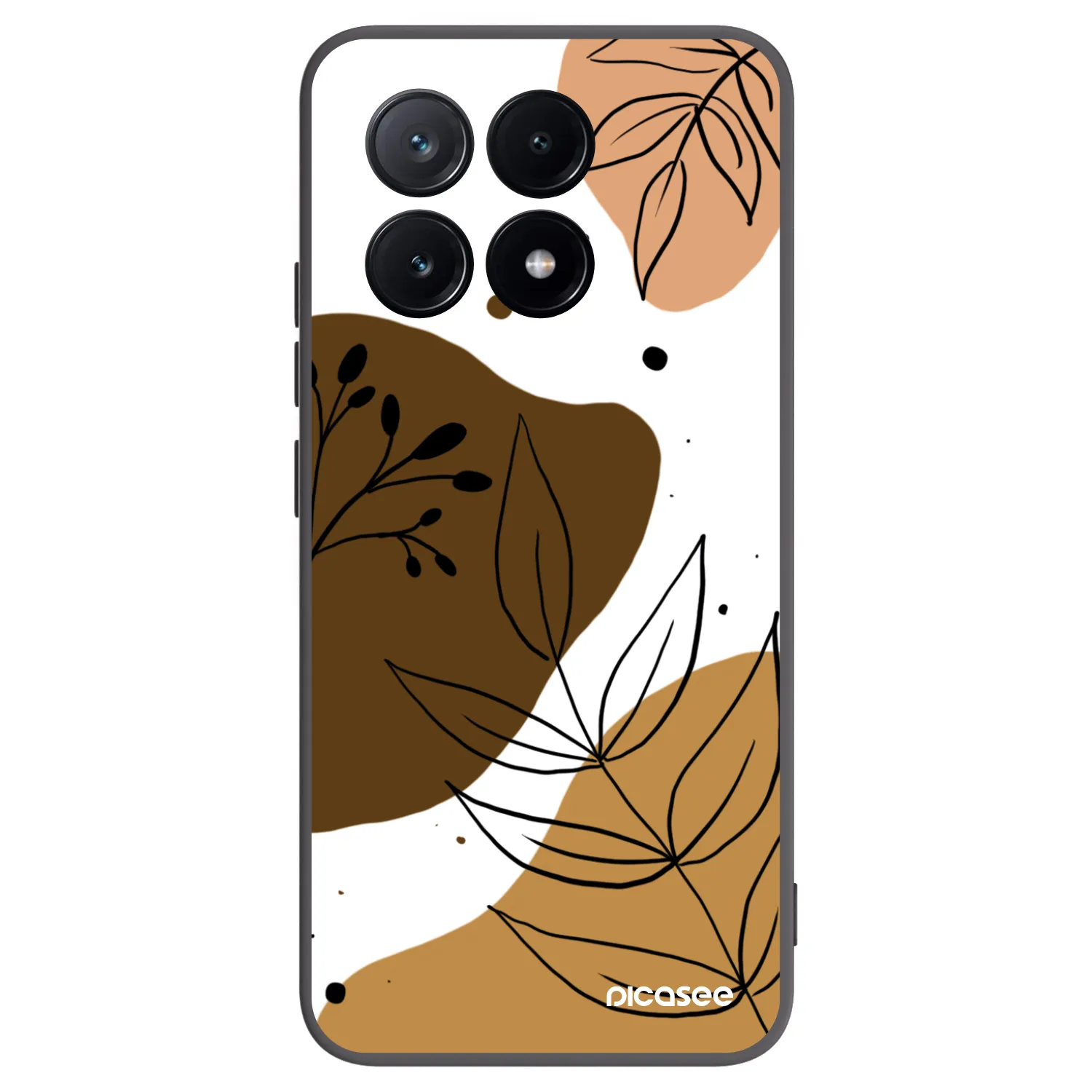 Picasee silikonowe czarne etui na Xiaomi Poco X6 Pro - Boho style