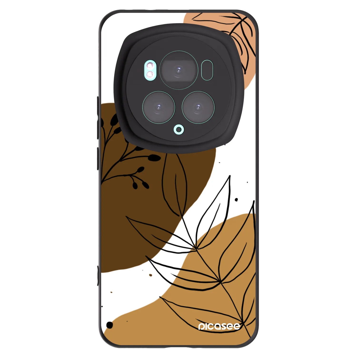 Picasee silikonowe czarne etui na Honor Magic6 Pro - Boho style