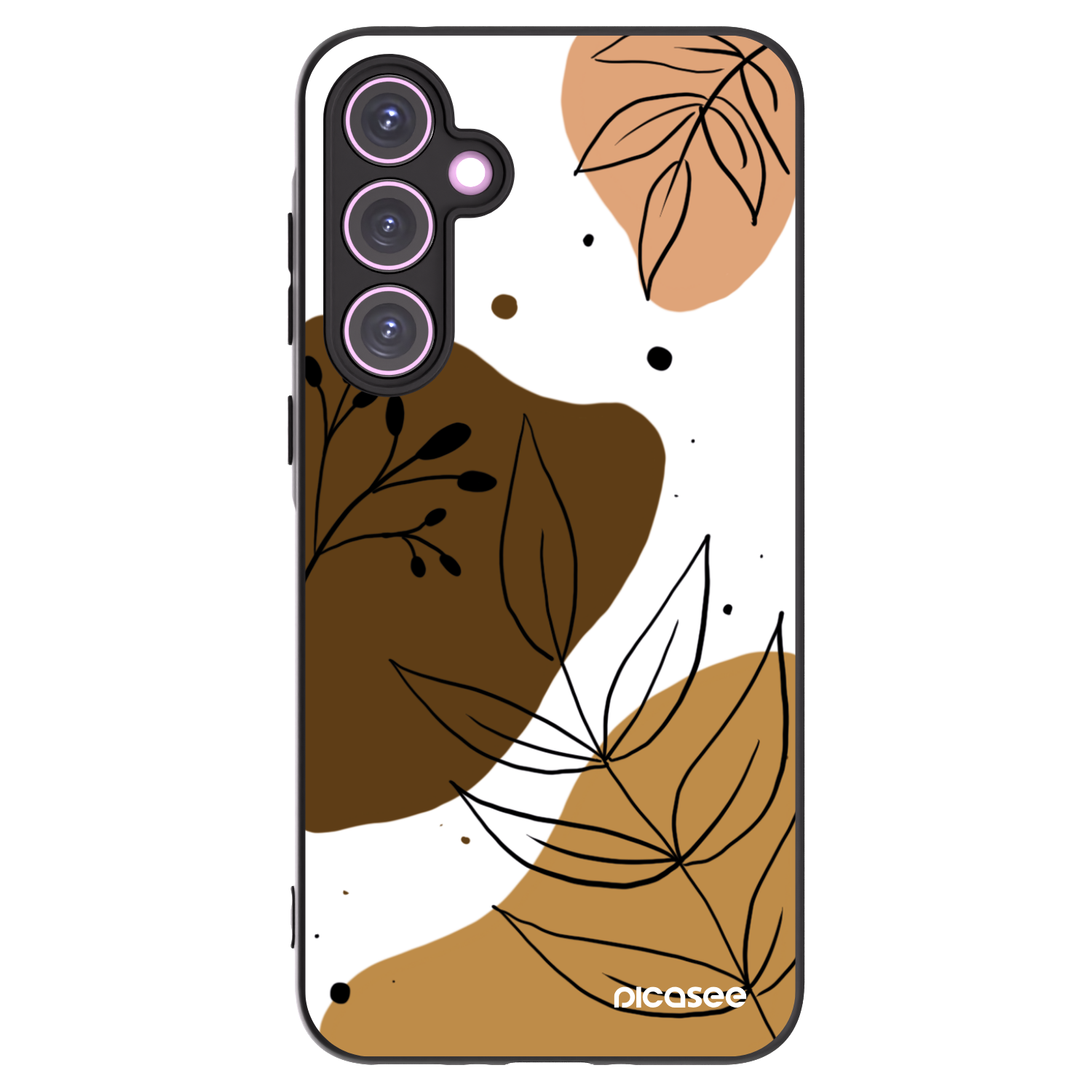 Picasee silikonowe czarne etui na Samsung Galaxy A35 5G A356B - Boho style