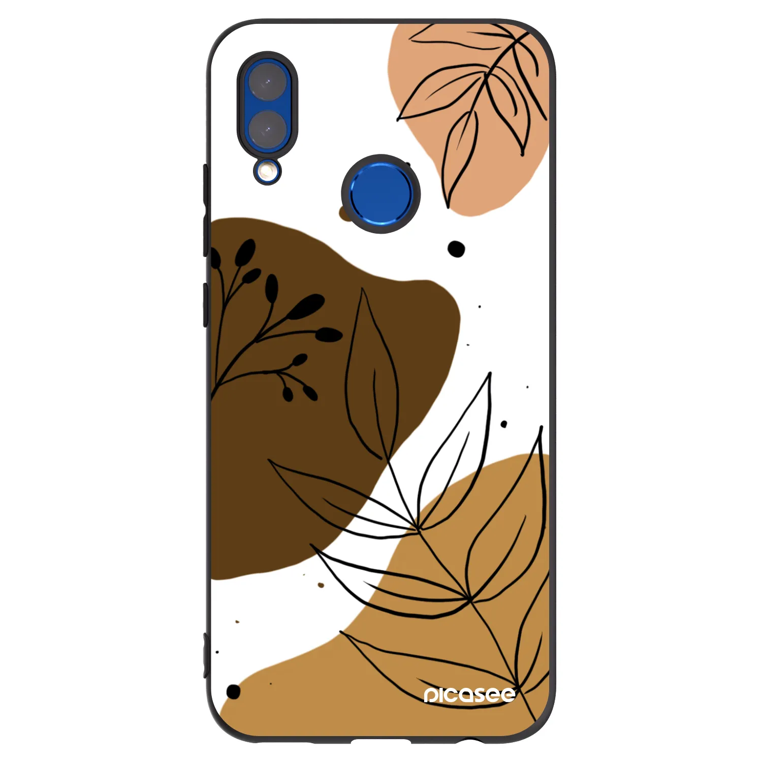 Picasee silikonowe czarne etui na Honor 10 Lite - Boho style