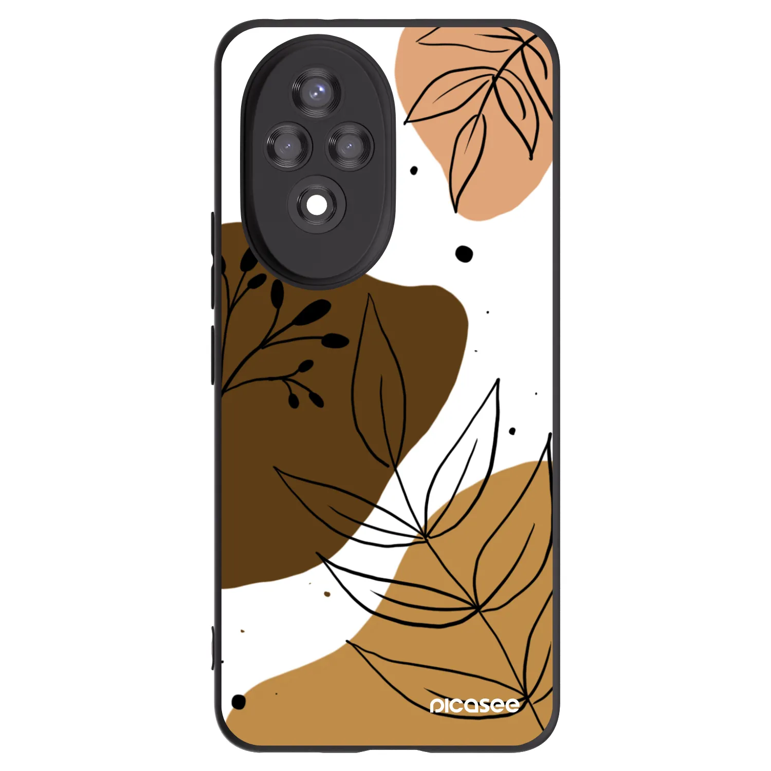 Picasee silikonowe czarne etui na Honor 200 Pro 5G - Boho style