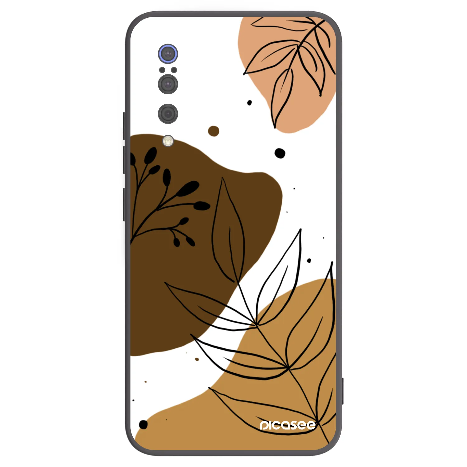 Picasee silikonowe czarne etui na Xiaomi Mi 9 - Boho style