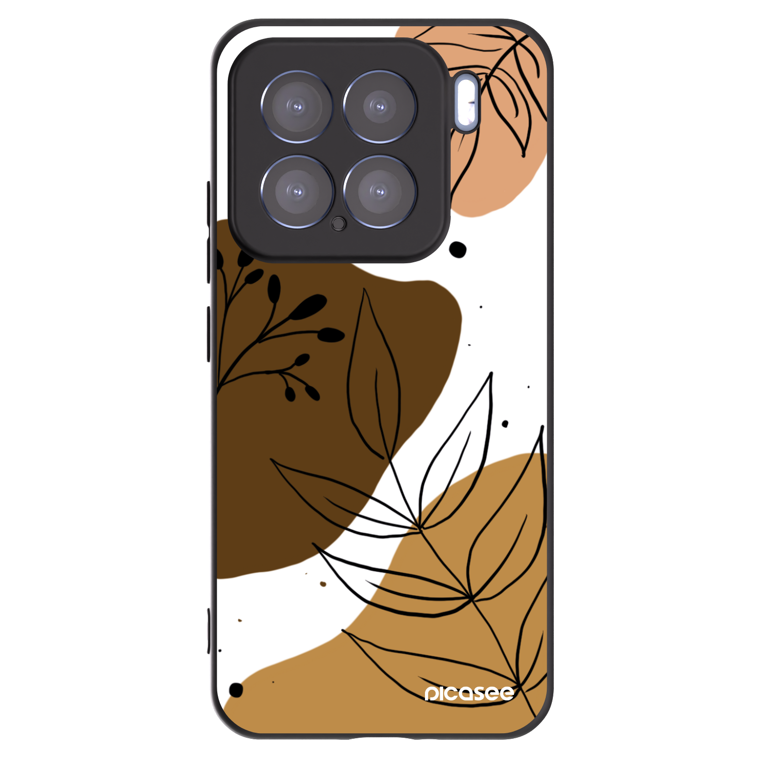 Picasee silikonowe czarne etui na Xiaomi 15 - Boho style