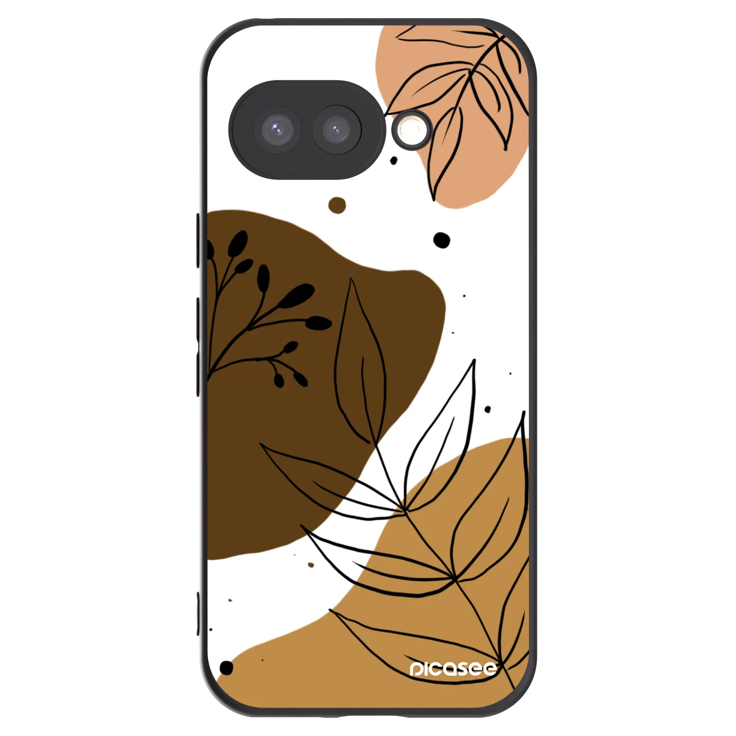 Picasee silikonowe czarne etui na Google Pixel 9a - Boho style