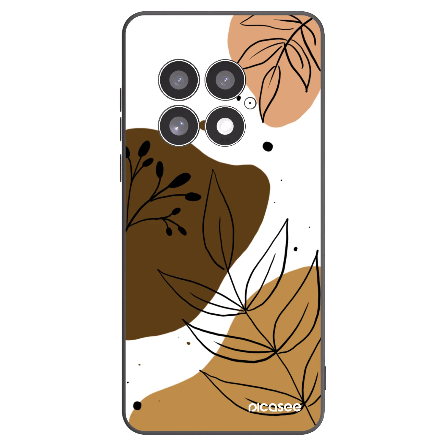 Picasee silikonowe czarne etui na OnePlus 13 5G - Boho style