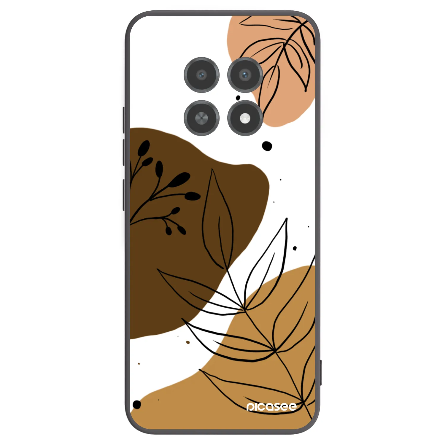 Picasee silikonowe czarne etui na Realme 12X - Boho style