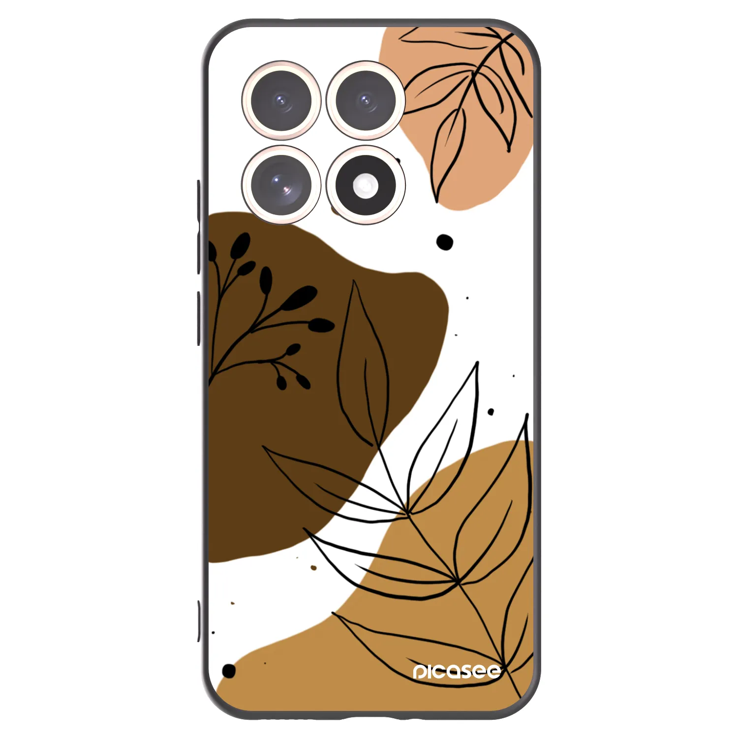 Picasee silikonowe czarne etui na Xiaomi 15T - Boho style