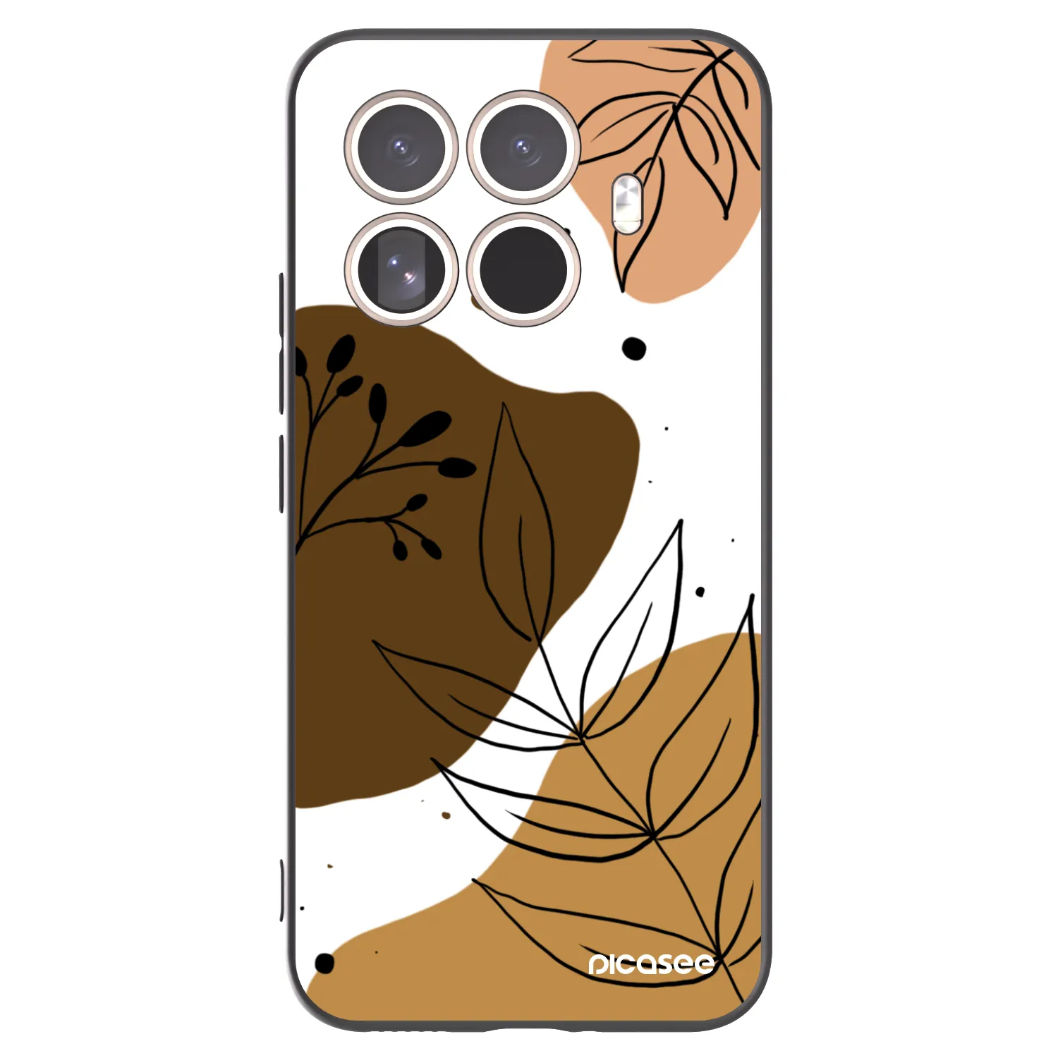 Picasee silikonowe czarne etui na Xiaomi 15T Pro - Boho style