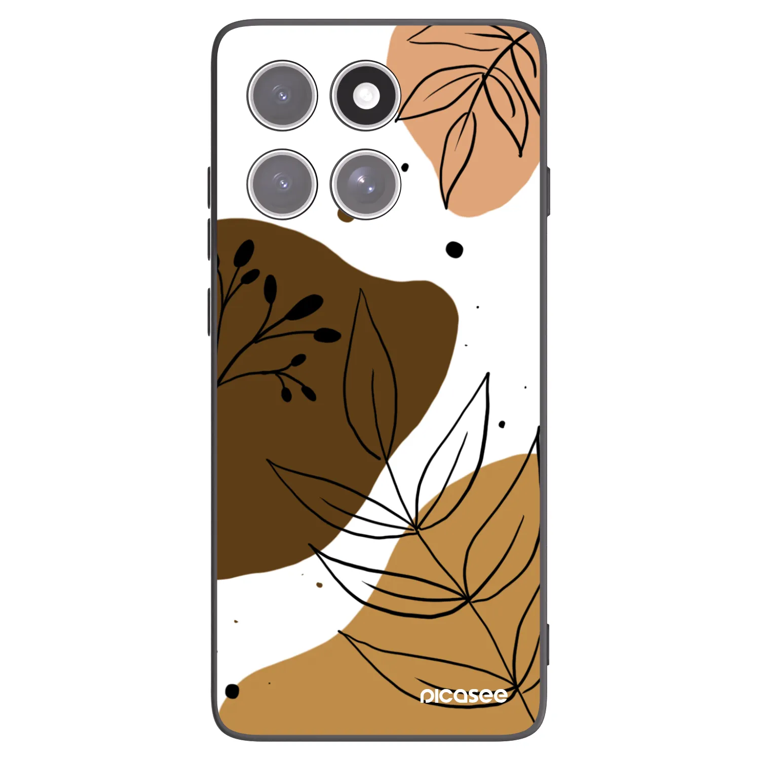 Picasee silikonowe czarne etui na Motorola Edge 60 Fusion - Boho style